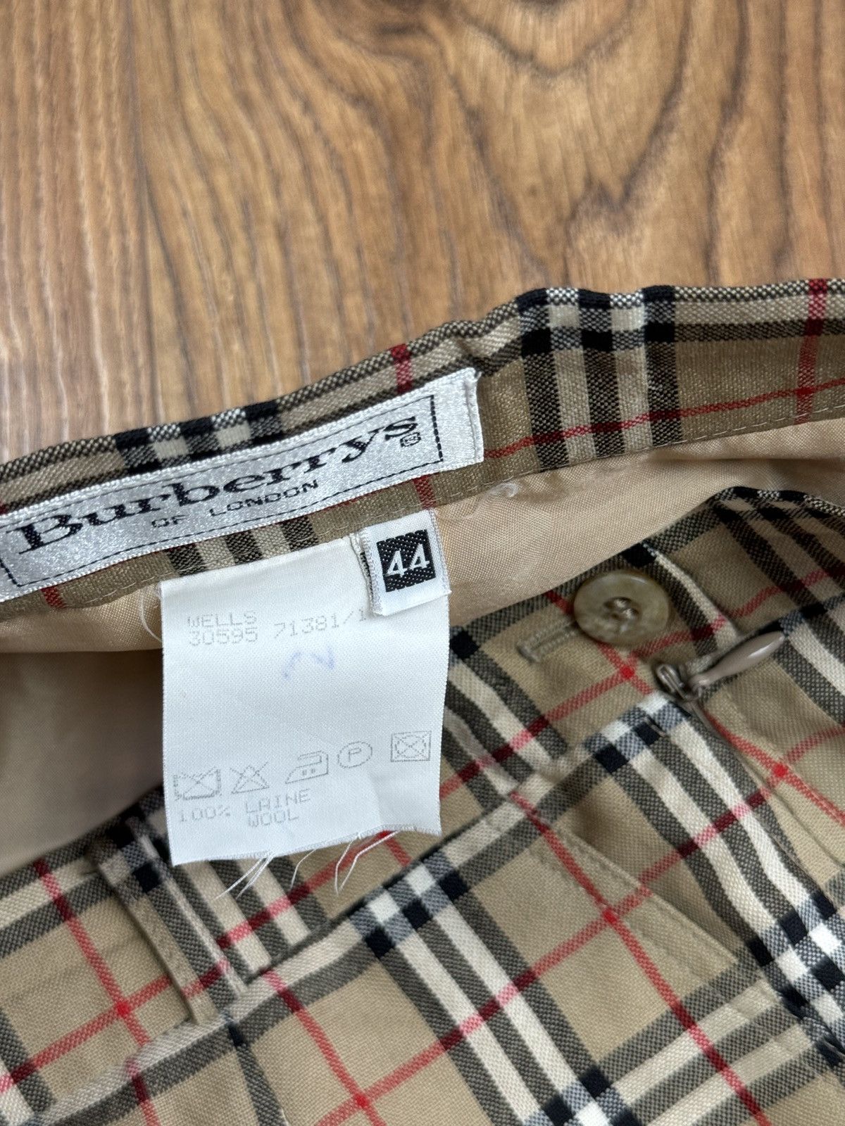 Burberry Vintage wool skirt Burberry Nova Check 90s original Size 32" / US 10 / IT 46 - 3 Thumbnail