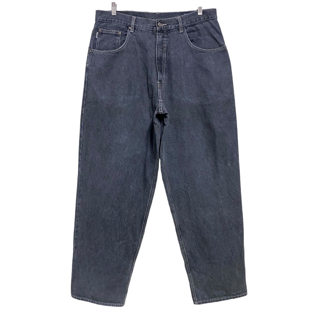 Pelle Pelle Vintage Y2K Pelle Pelle Black Denim Baggy Jeans Size US 38 / EU 54 - 2 Thumbnail
