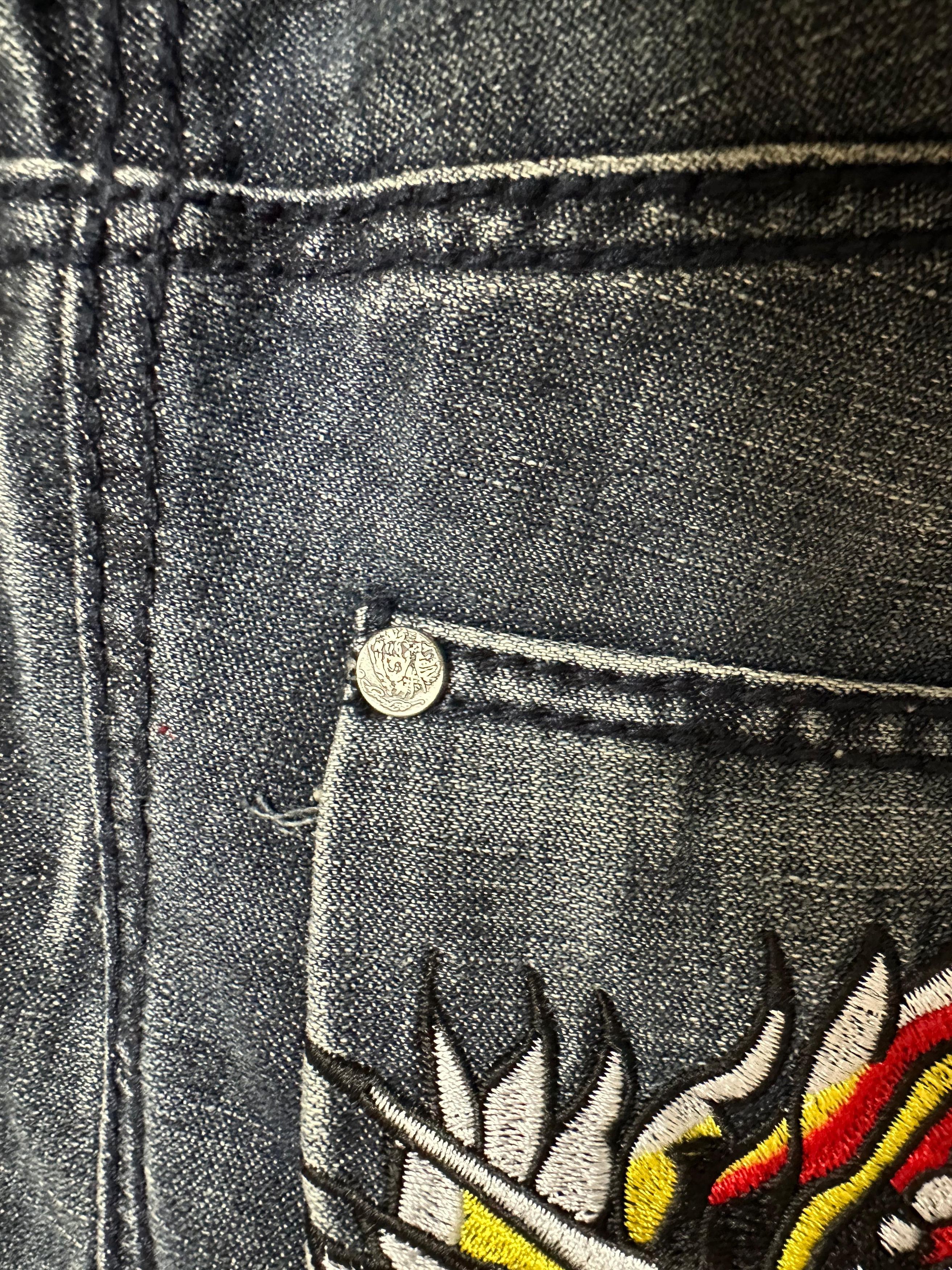Ed Hardy × Vintage Vintage Ed hardy jeans Tiger embroidered Size US 26 / EU 42 - 17 Thumbnail