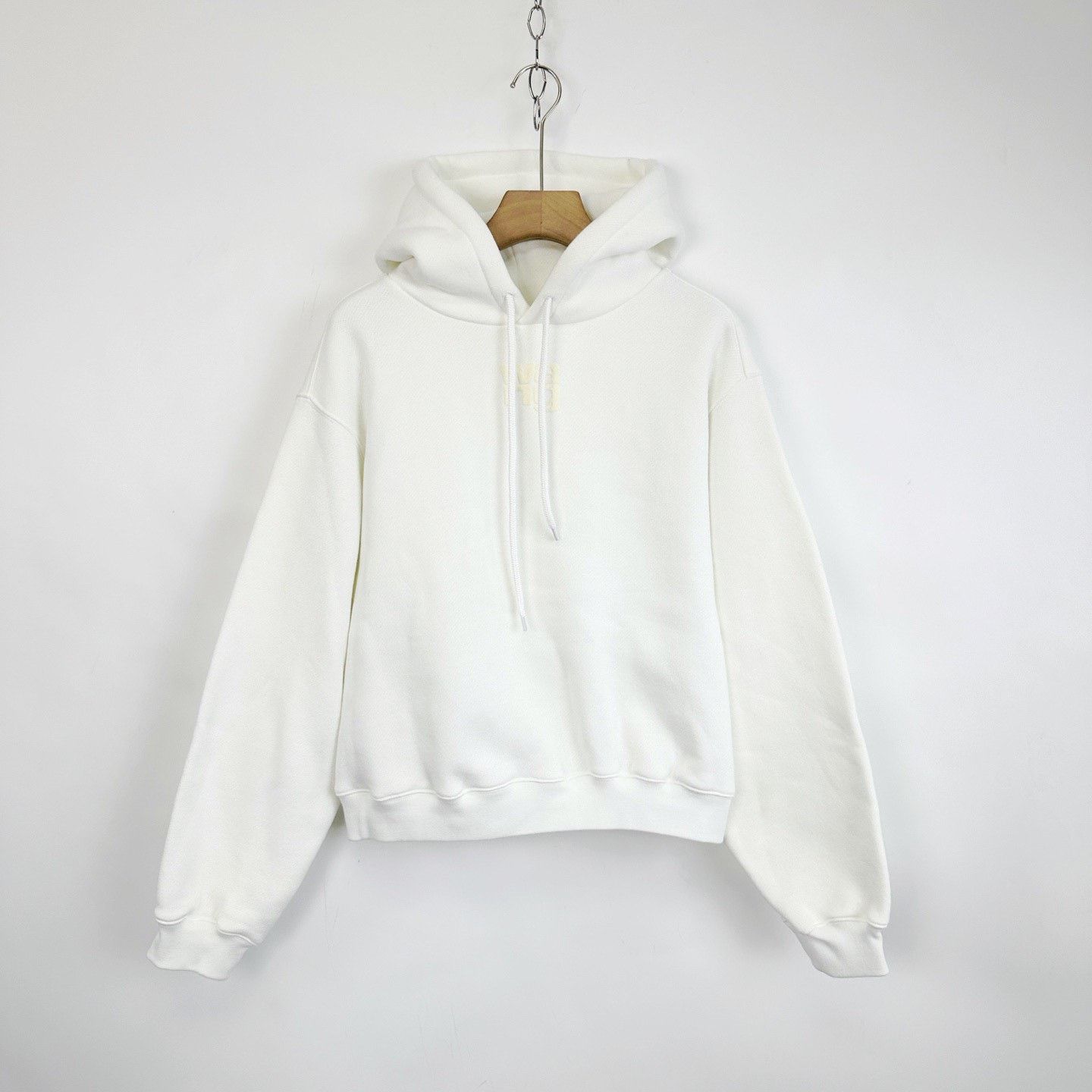 Alexander Wang Alexander Wang White Foam Logo Hoodie Size S / US 4 / IT 40 - 1 Thumbnail