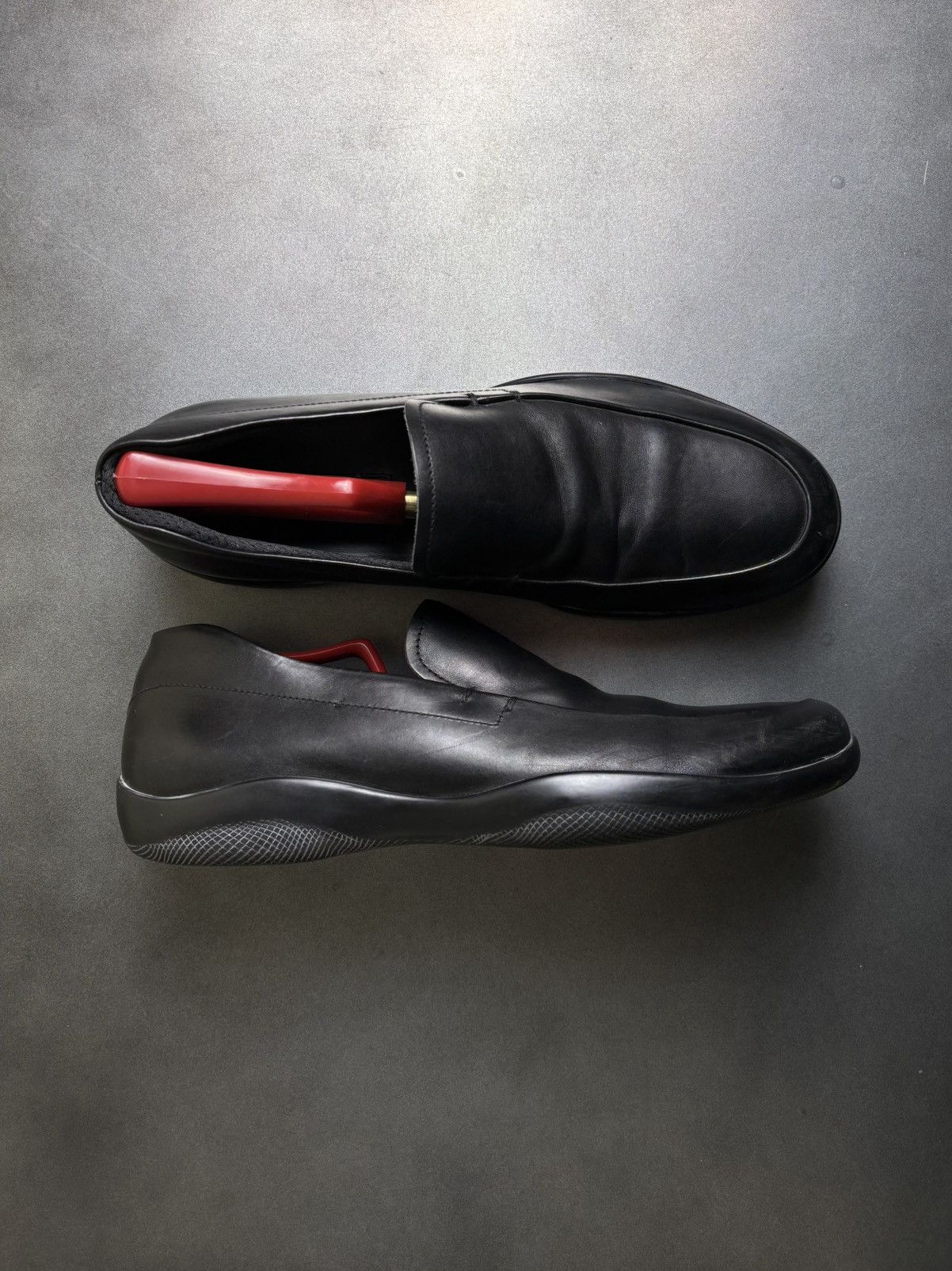 Prada × Vintage Vintage Prada Sport Loafers 2000s Leather