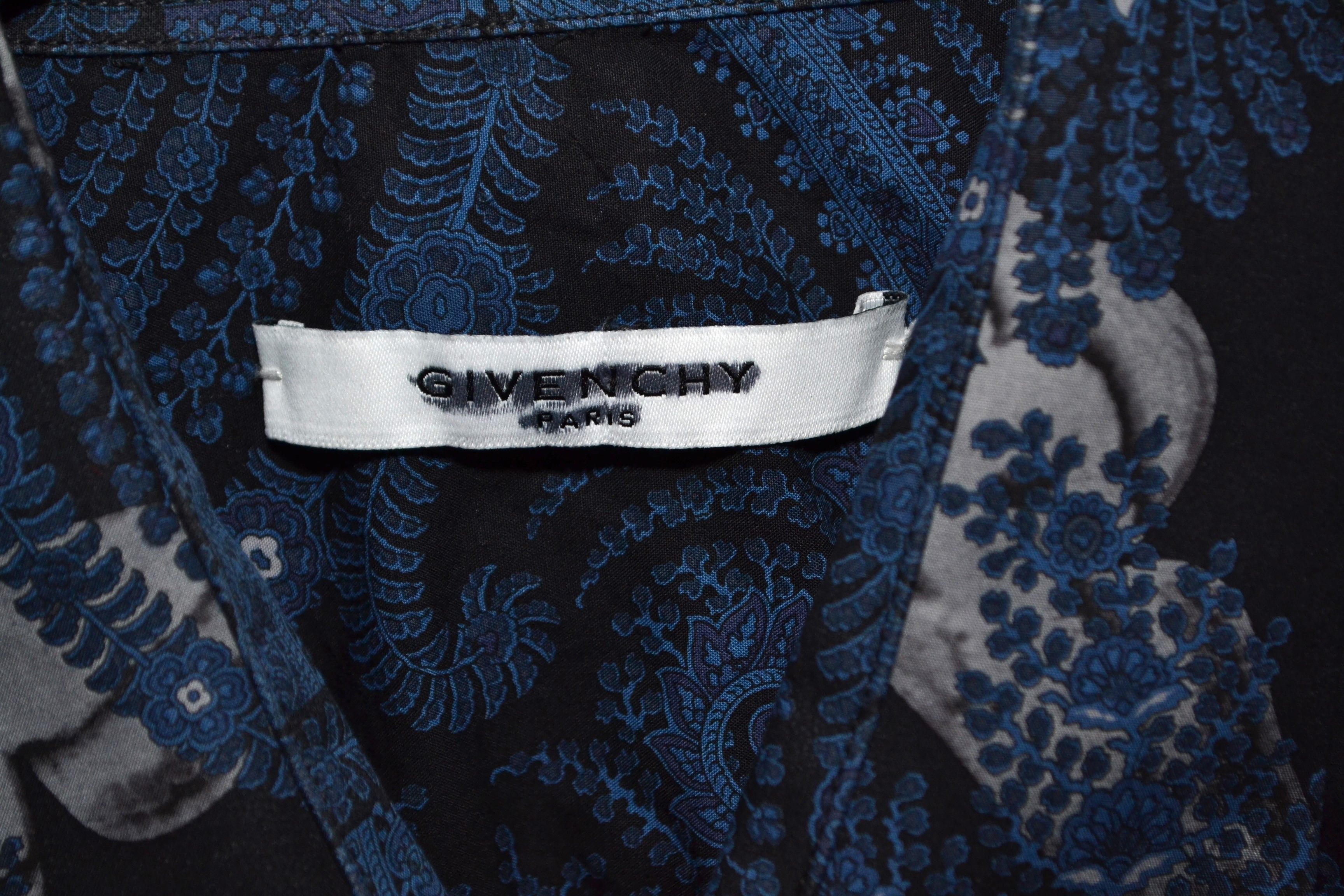 Givenchy Givenchy S/S 2015 Paisley Moth Button-up Shirt S-M 42 Size US M / EU 48-50 / 2 - 3 Thumbnail