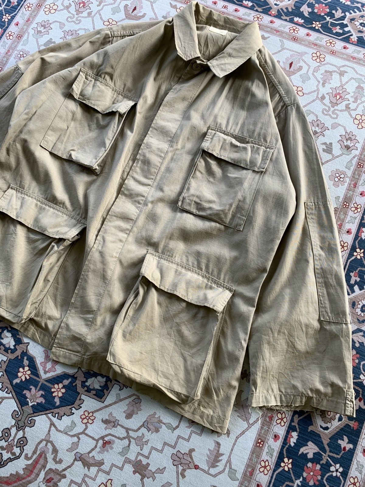 Japanese Brand VINTAGE HOUSTON RIPSTOP POPLIN CLASS 1 BATTLE DRESS UNIFORM Size US L / EU 52-54 / 3 - 3 Thumbnail