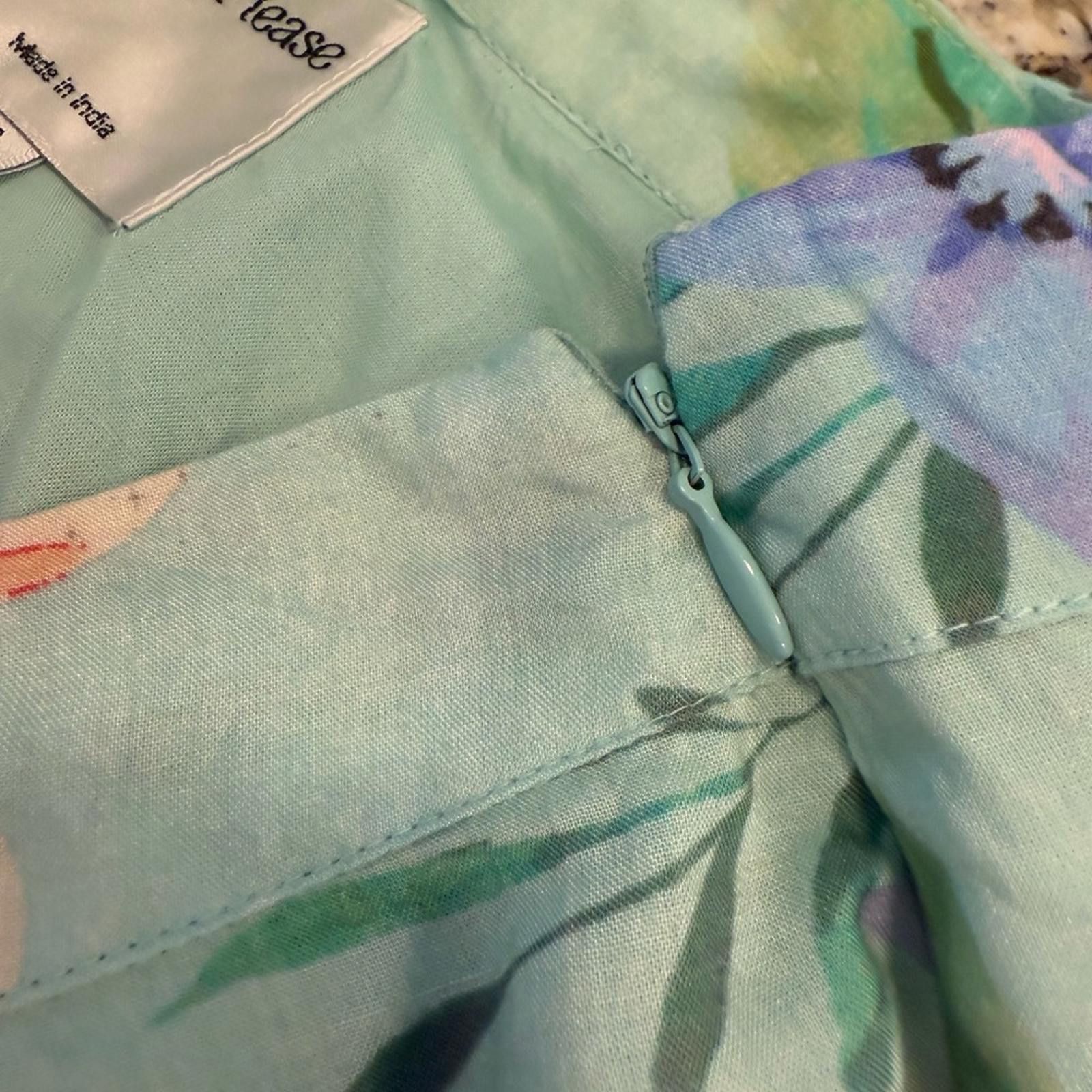 Other Privacy Please Mint Green tropical floral mini skirt SZ SM Size 28" / US 6 / IT 42 - 3 Thumbnail