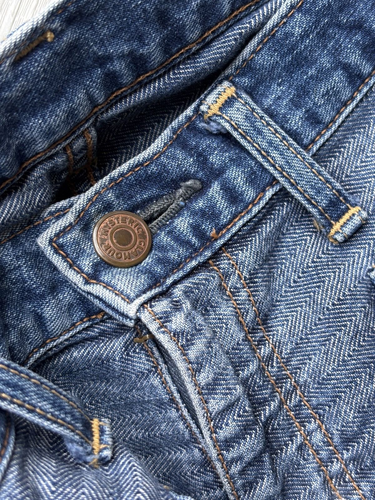 Hysteric Glamour × Japanese Brand HYSTERIC GLAMOUR haggi jeans Size US 27 - 6 Thumbnail