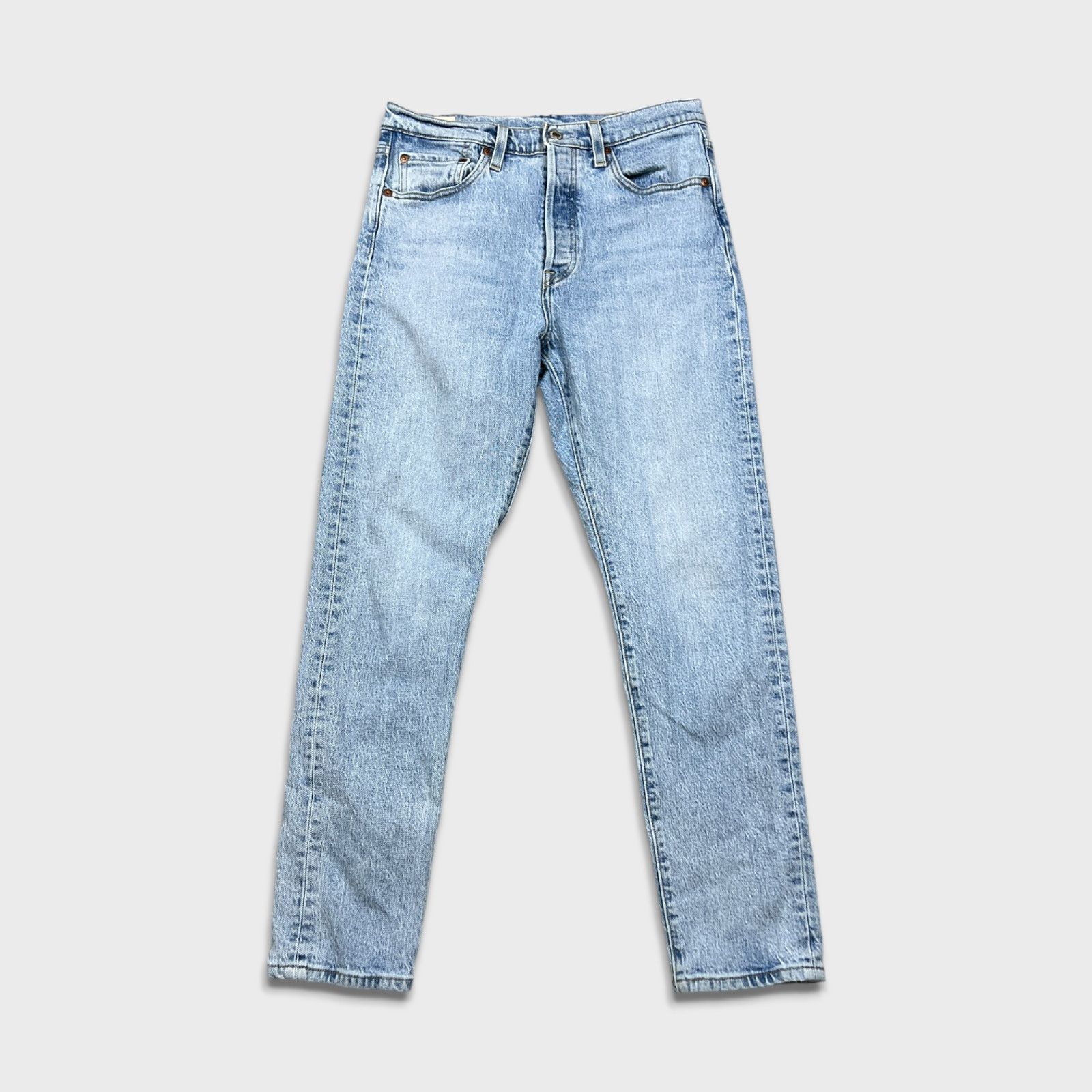 Levi's × Vintage Levi's 501 S Jeans 28x27 Light Button Fly Premium Denim Pant Size US 28 / EU 44 - 1 Thumbnail
