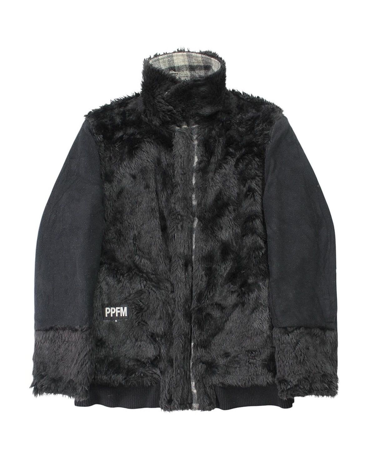 If Six Was Nine 2003 PPFM FUR WOOL TARTAN REVERSIBLE COAT JACKET Size US M / EU 48-50 / 2 - 2 Thumbnail