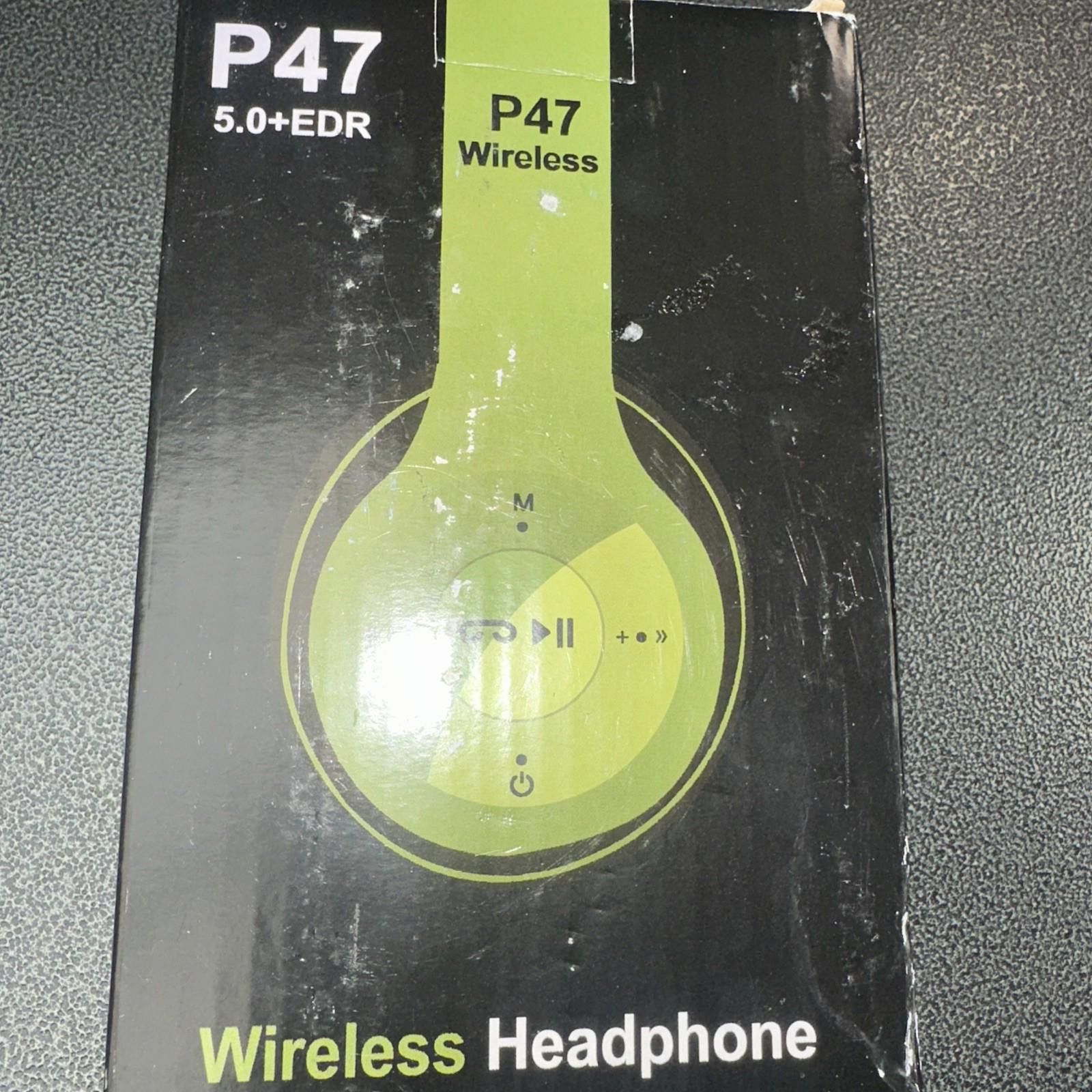 The Unbranded Brand Wireless Bluetooth Headphones with Noise Cancelling Over-Ear Size ONE SIZE - 1 Thumbnail