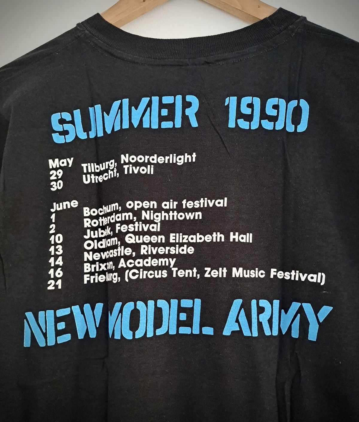 Band Tees NEW MODEL ARMY x Tour T-Shirt 1990 Size US L / EU 52-54 / 3 - 4 Thumbnail