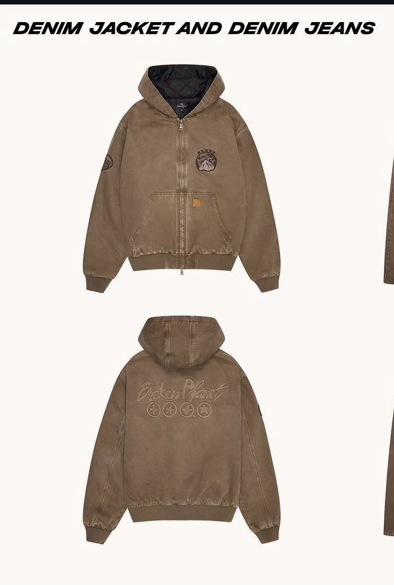basketcase gallery Broken Planet Washed Brown Denim Workwear Jacket Size US S / EU 44-46 / 1 - 14 Thumbnail
