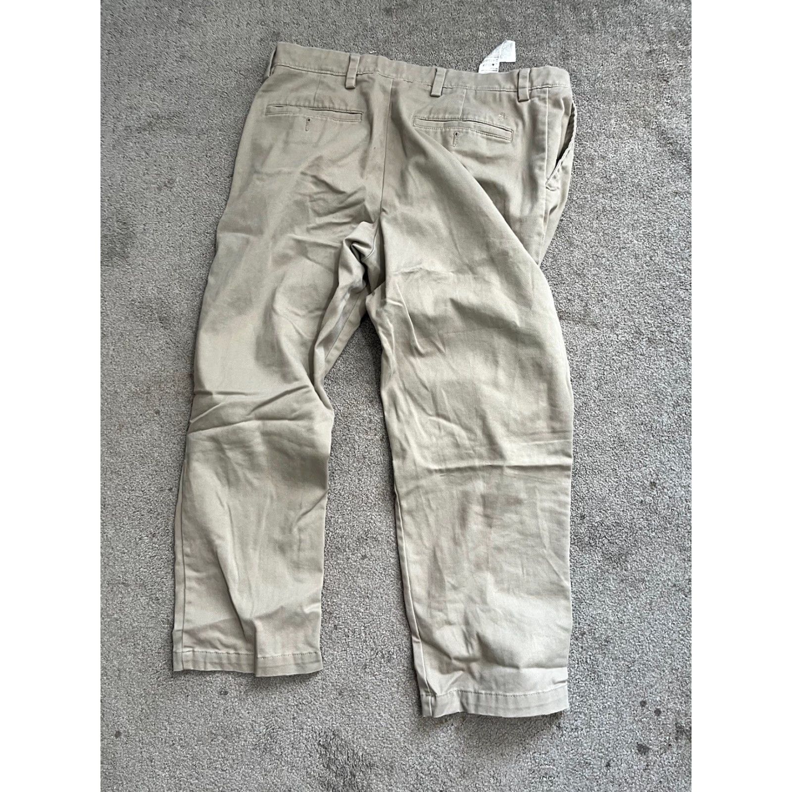 Dockers DOCKERS Mens Pants 36x29 Chino Pleated Classic Fit Beige 90s Army Apple Dockers D4 Mens Pants Size US 36 / EU 52 - 3 Thumbnail