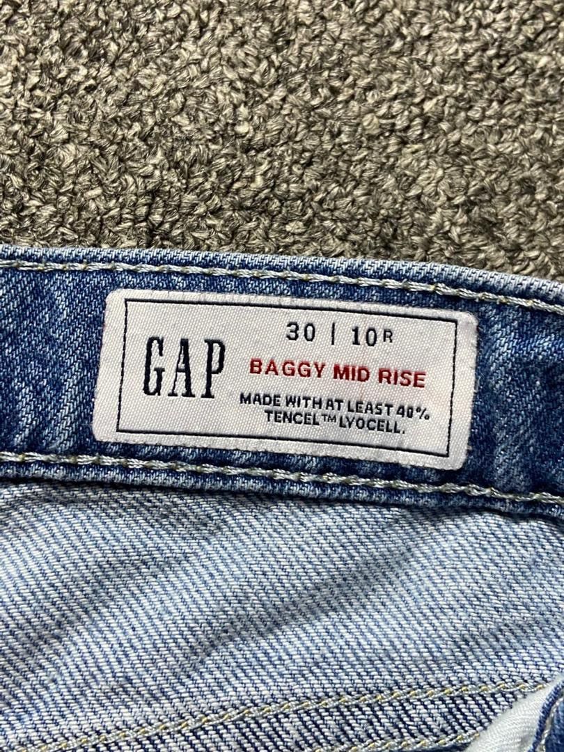 Gap GAP Baggy Mid Rise Denim Jeans (162) Size US 32 / EU 48 - 4 Thumbnail