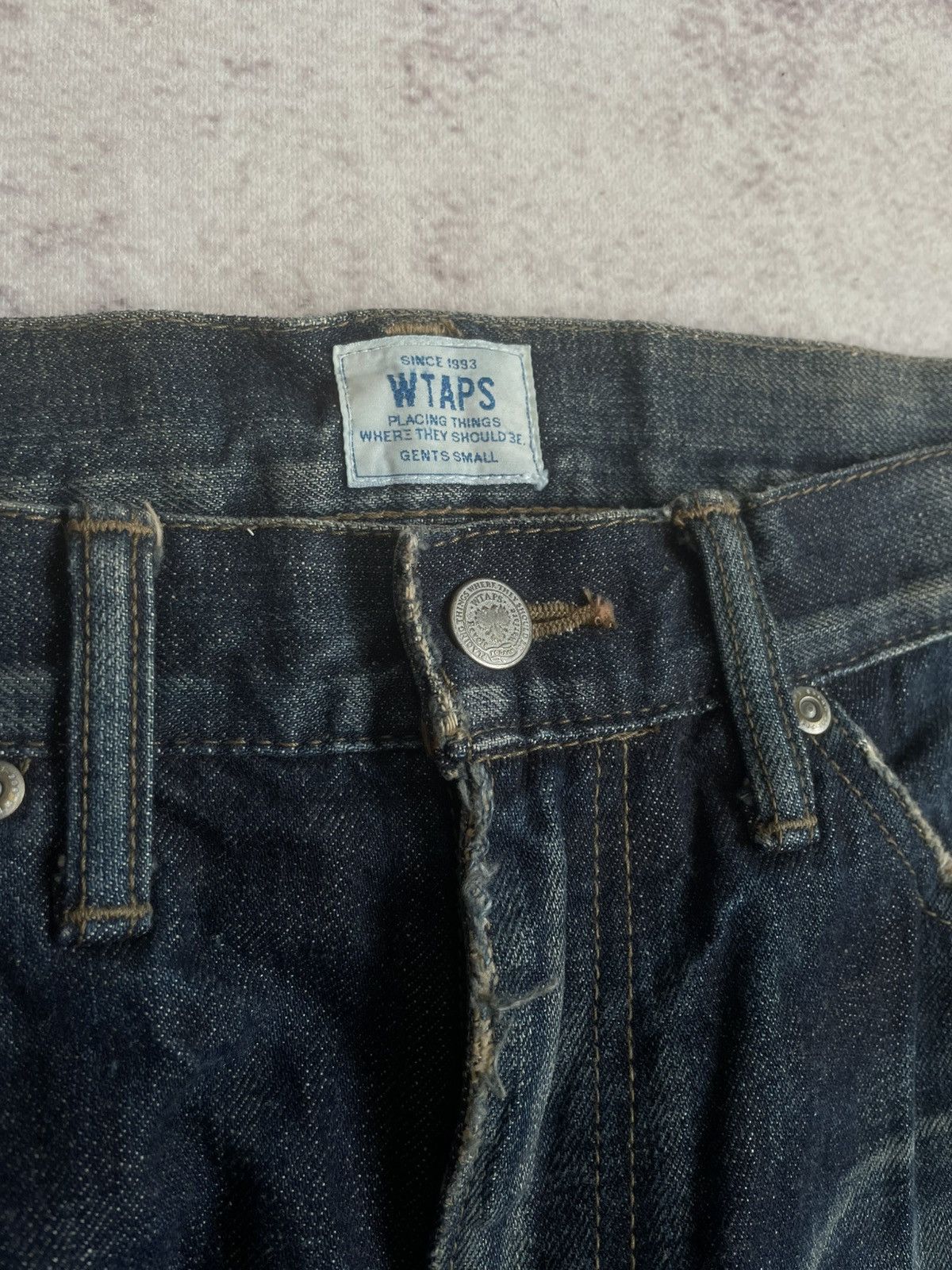 Wtaps FW13 WTAPS LIFIST Thrashed Denim Pants Size US 31 - 7 Thumbnail