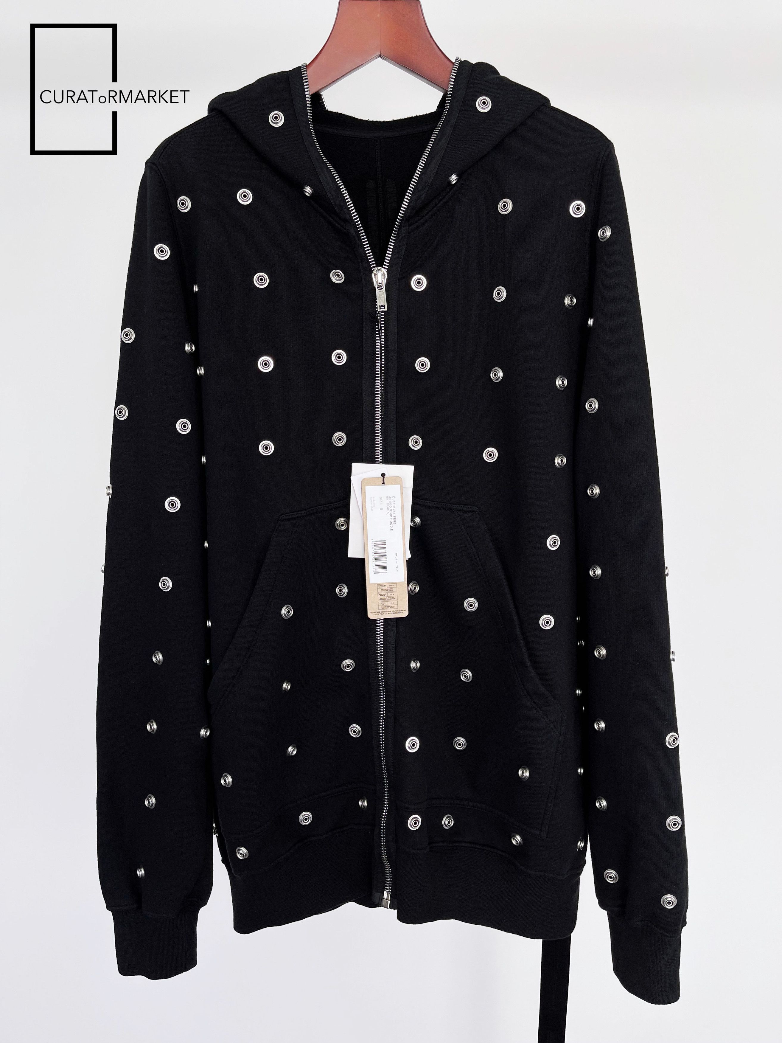 Rick Owens Drkshdw Jumbo Gimp Hoodie Press Stud Button Sealed Zip SS24 Lido Size US S / EU 44-46 / 1 - 3 Thumbnail