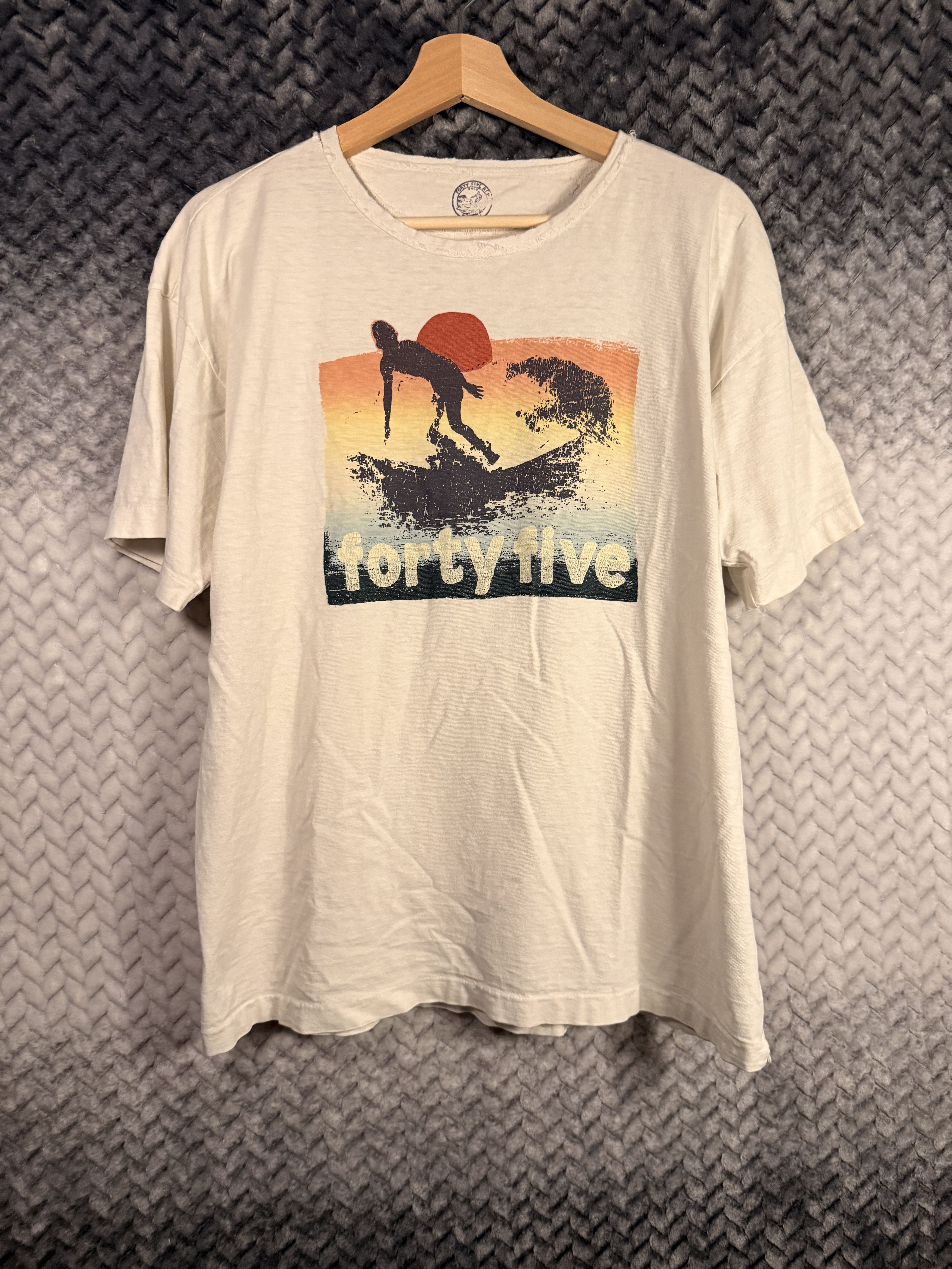45rpm Single stitch vintage style Cotton Surf Tee Size US XL / EU 56 / 4 - 1 Thumbnail