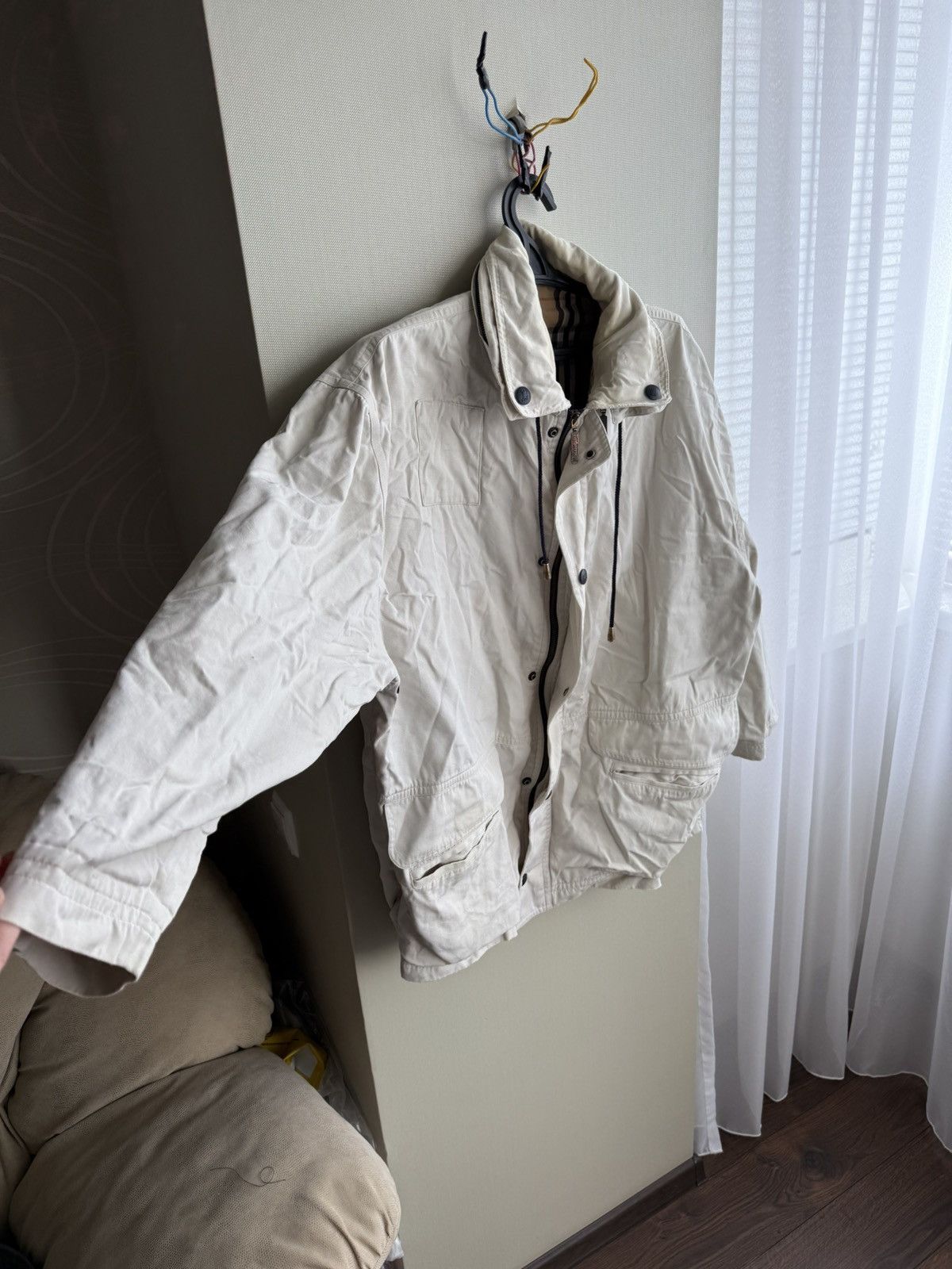 Burberry Burberrys of London Hooded Rain Coat Jacket Beige Size L |G1 Size US L / EU 52-54 / 3 - 11 Thumbnail