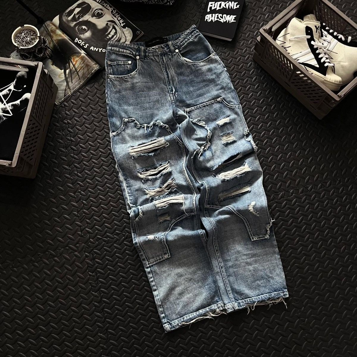 Japanese Brand JEANS RACER WORLDWIDE Size 26 Size 26" / US 2 / IT 38 - 3 Thumbnail