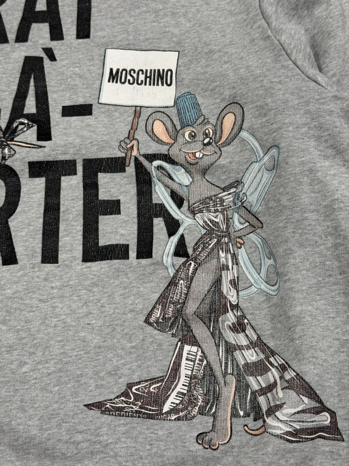 Moschino Moschino Couture “Rat-à-Porter” Graphic Sweatshirt Size M / US 6-8 / IT 42-44 - 4 Thumbnail