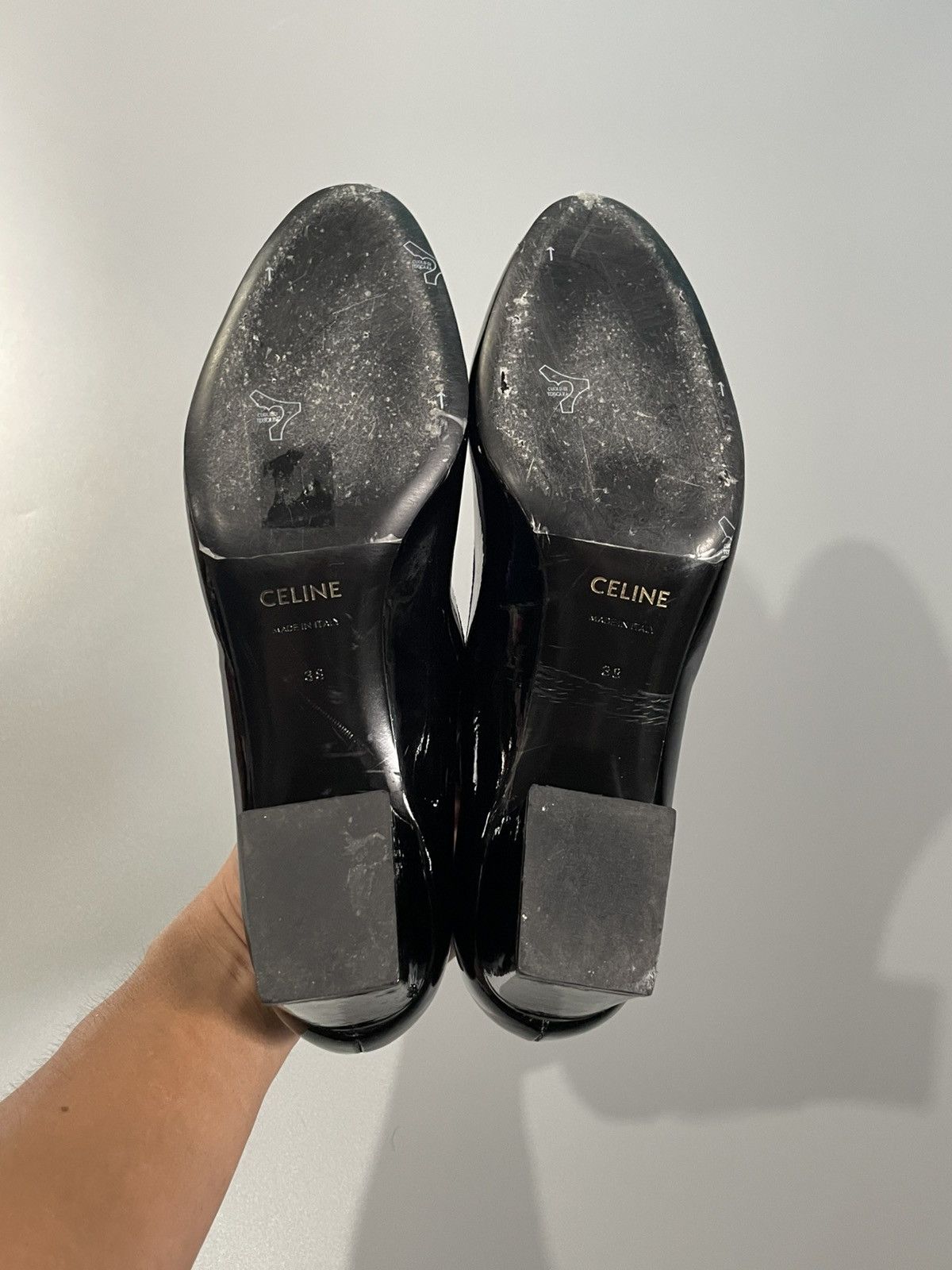 Celine Celine patent leather "Babies" T-bar pumps Size US 8 / IT 38 - 4 Thumbnail