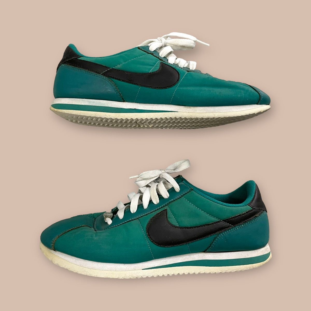 Nike Nike Classic Cortez Green Nylon Size US 8.5 / EU 41-42 - 8 Thumbnail