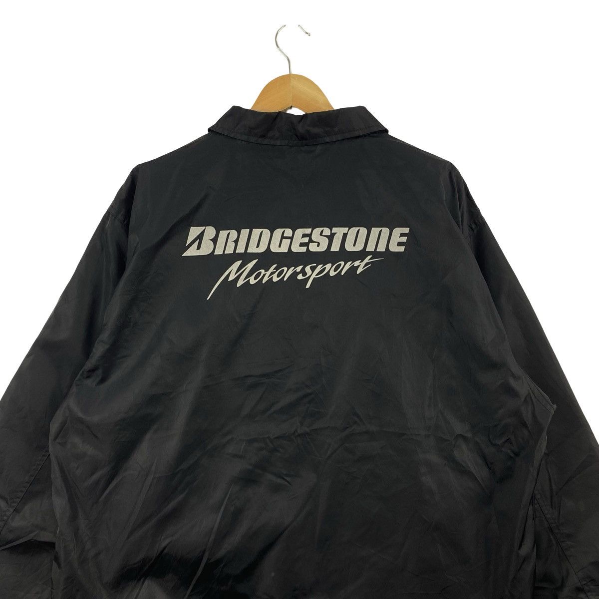 Vintage Vintage BRIDGESTONE MOTORSPORT Coach Button Up Racing Size US XXL / EU 58 / 5 - 10 Thumbnail