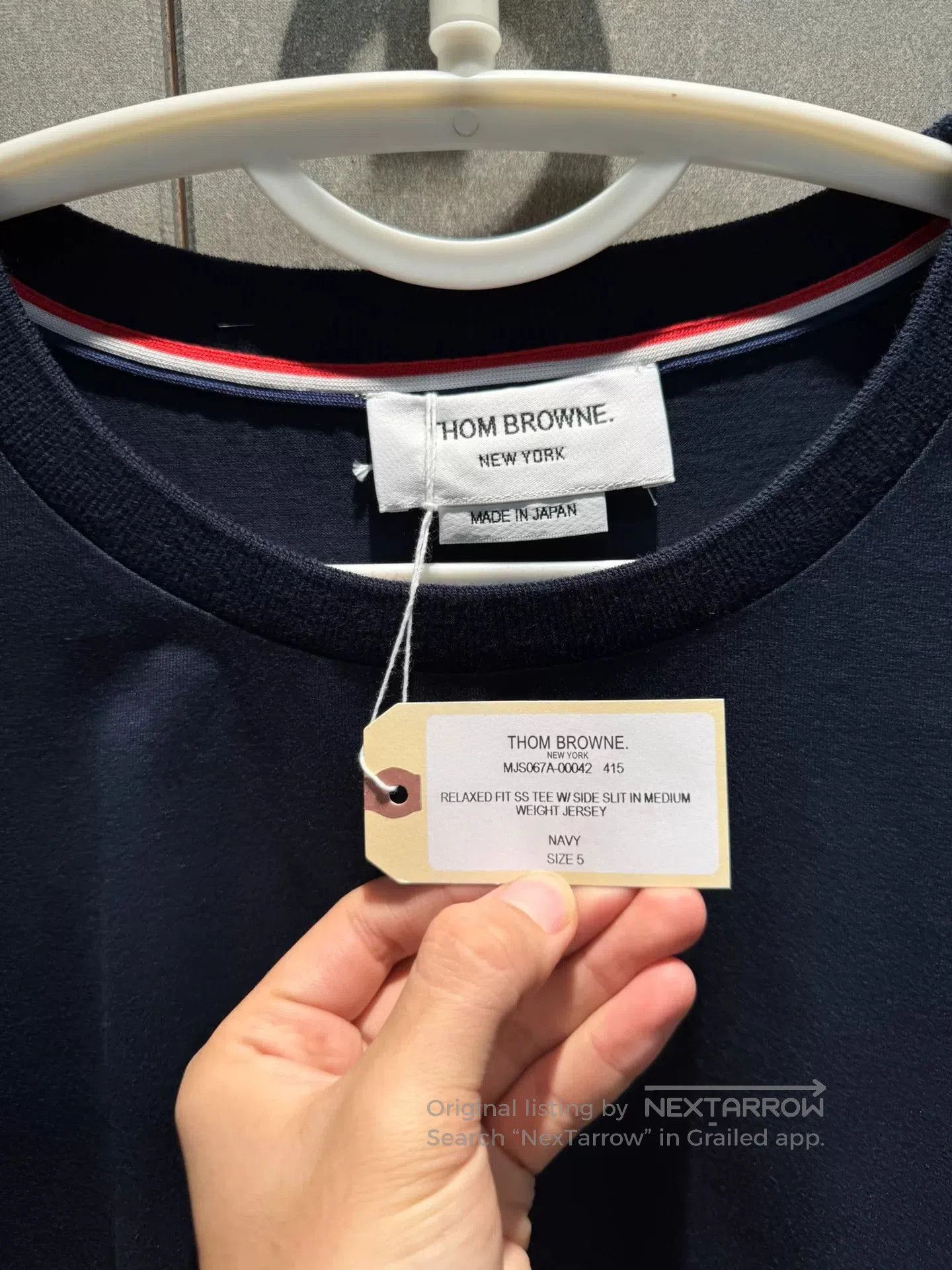 Thom Browne thom browne blue fitted knit t-shirt. Size US XXL / EU 58 / 5 - 3 Thumbnail