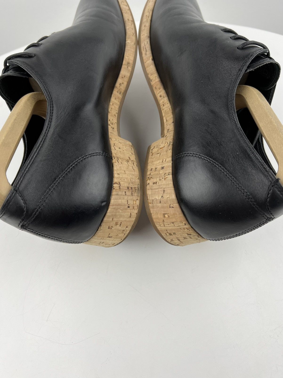 Givenchy GIVENCHY Oxfords Leather Shoes Lace Up Cork Soles Black Mens Size US 8 / EU 41 - 8 Thumbnail