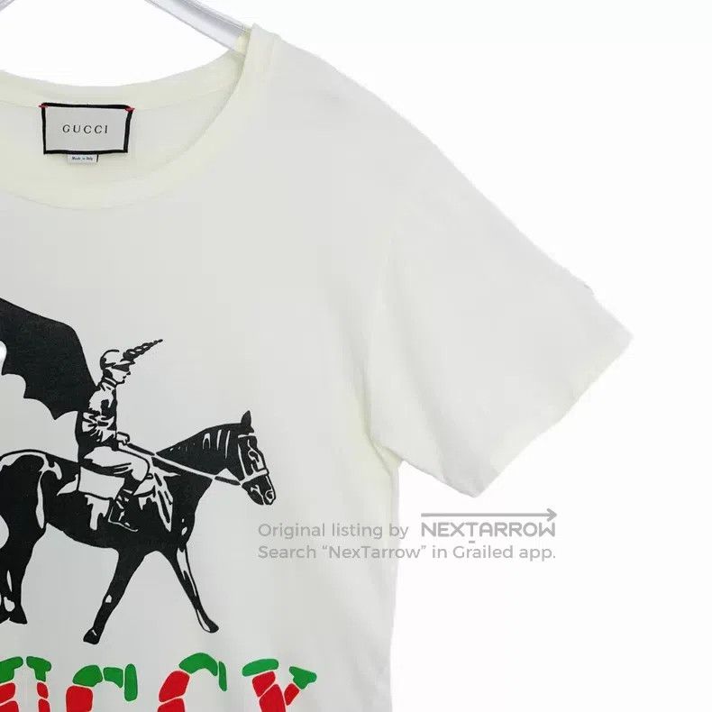 Gucci Gucci White knight letter logo letter print cotton round-n Size US S / EU 44-46 / 1 - 3 Thumbnail