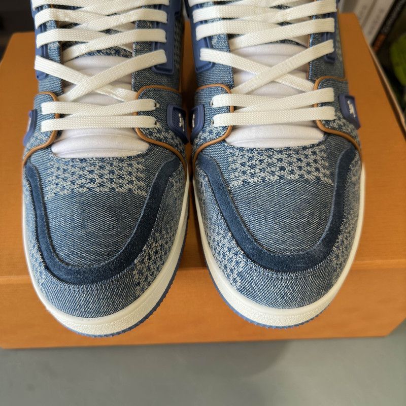 Louis Vuitton Louis Vuitton Trainer Leather Low-Top Sneakers -2508 Size US 9.5 / EU 42-43 - 3 Thumbnail