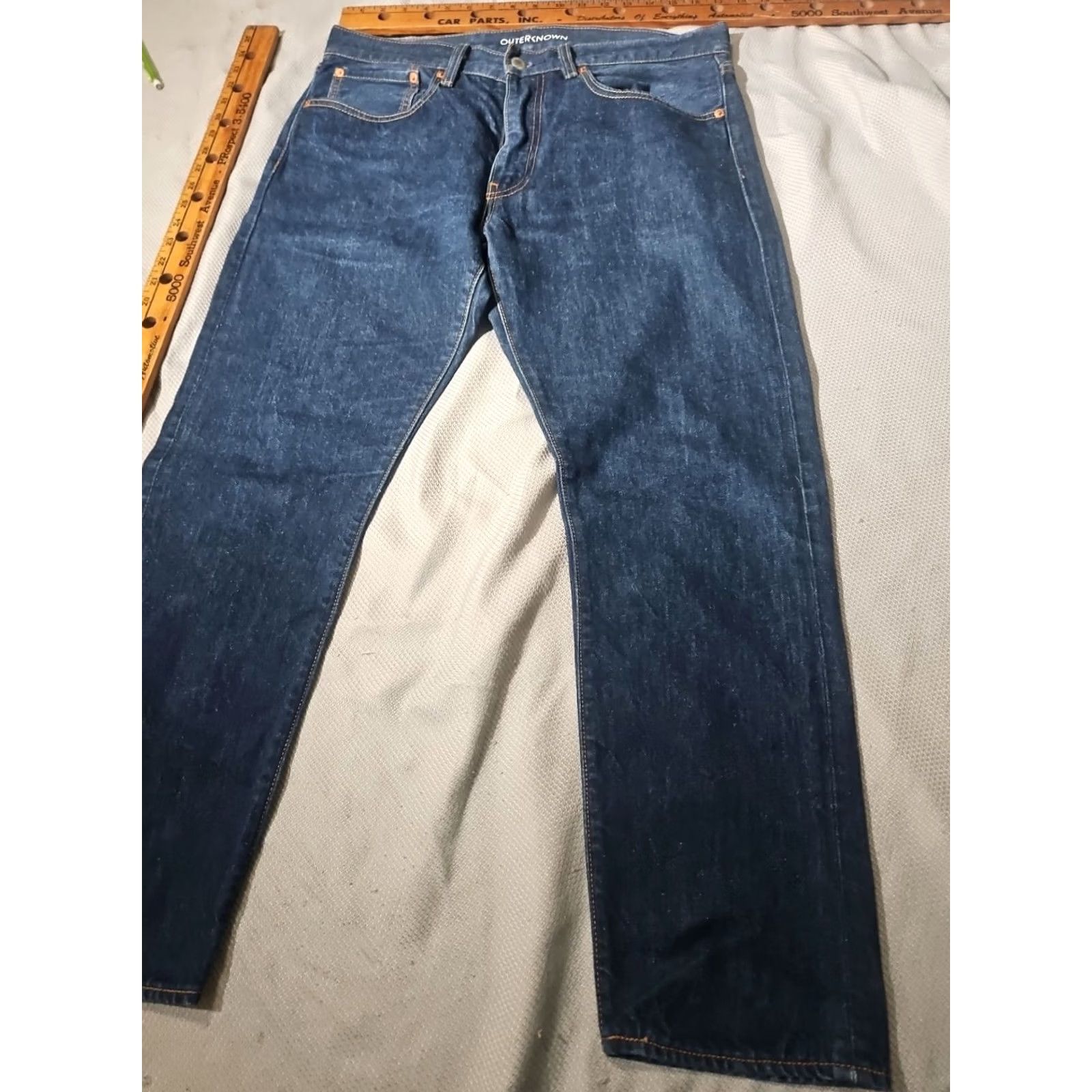 Levi's Levi's Outerknown Jeans Mens 34x30 Blue Denim Hemp Blend Western Pants Size US 34 / EU 50 - 5 Thumbnail