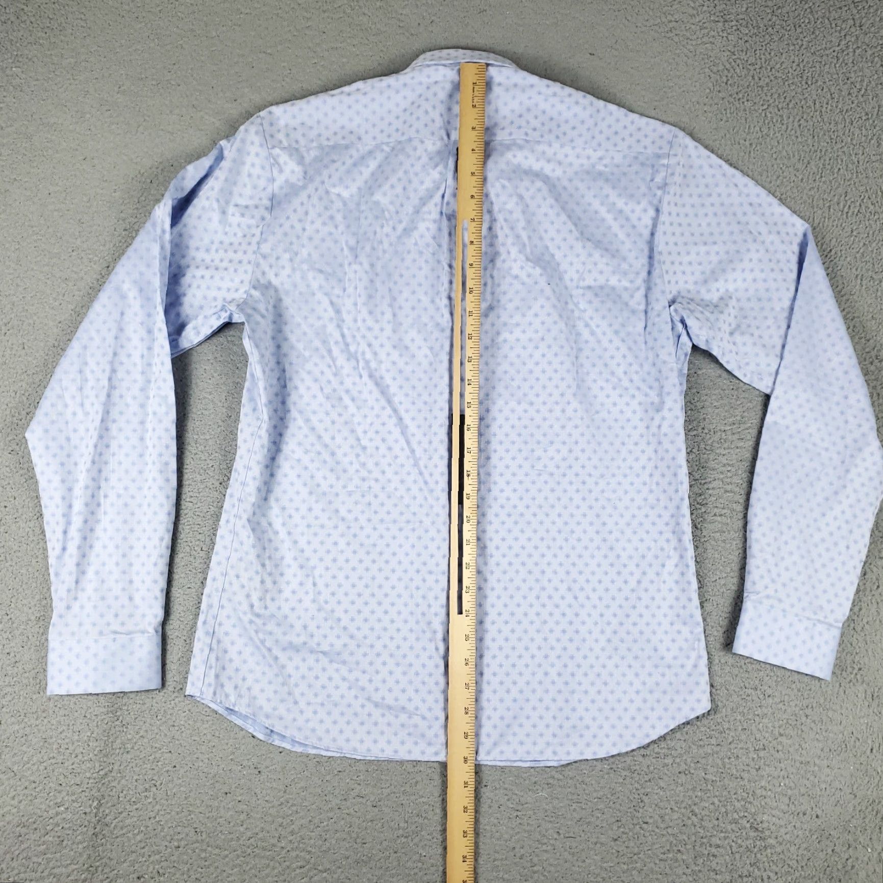 Jared Lang VINTAGE Jared Lang Shirt Mens Large Blue Geometric Cotton Casual Button-Up Long Sleeve Size US L / EU 52-54 / 3 - 3 Thumbnail