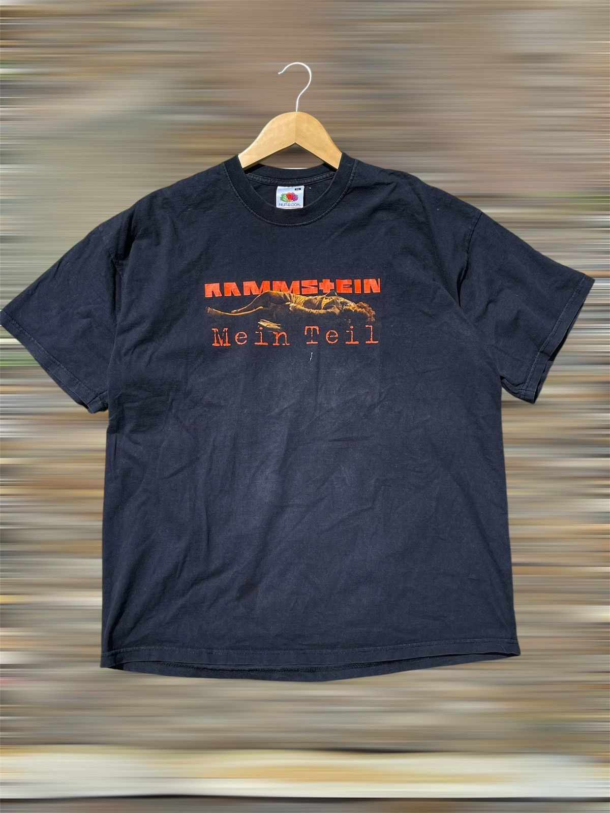Band Tees × Vintage Rammstein Vintage Me In Teil black t-shirt tee double side Size US XL / EU 56 / 4 - 1 Thumbnail