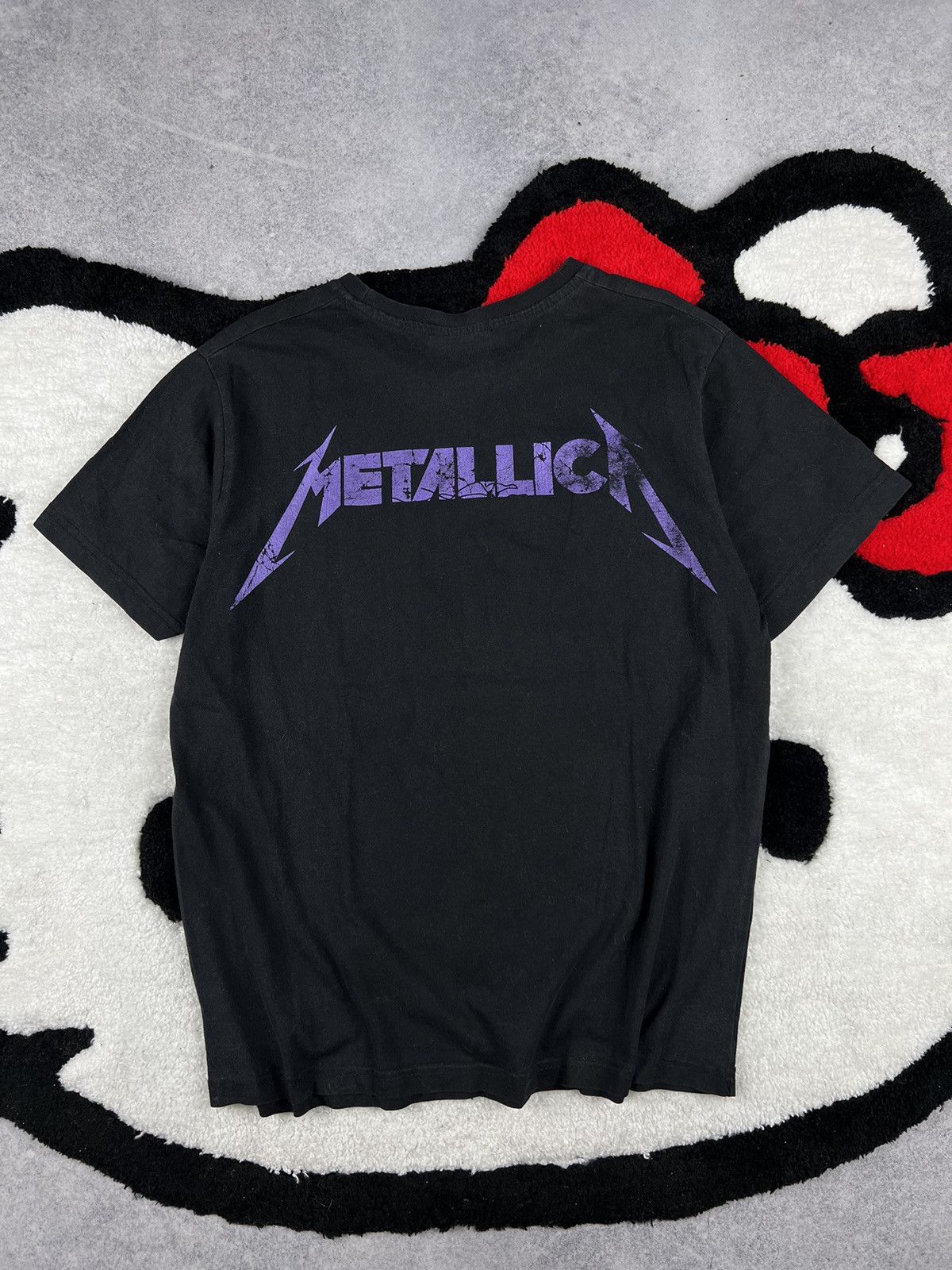 Band Tees Vintage Metallica Damaged Justice Skulls Rhinestones Y2K Tee Size US M / EU 48-50 / 2 - 8 Thumbnail