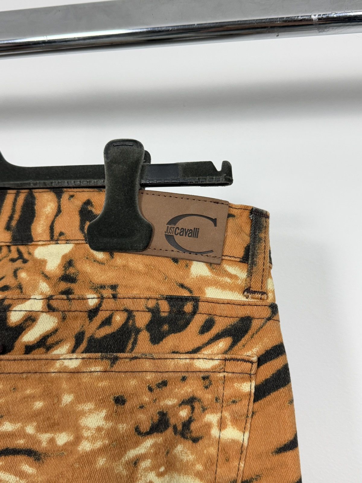 Roberto Cavalli Roberto Cavalli S/S2002 Flared Psychedelic Lava Denim Jeans Size US 32 / EU 48 - 8 Thumbnail