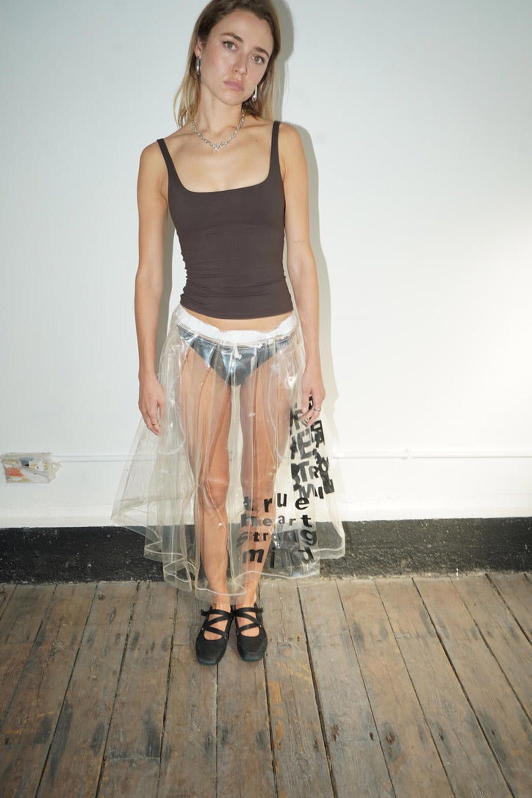 Comme des Garcons Comme Des Garçons PVC Skirt Size 30" / US 8 / IT 44 - 2 Thumbnail