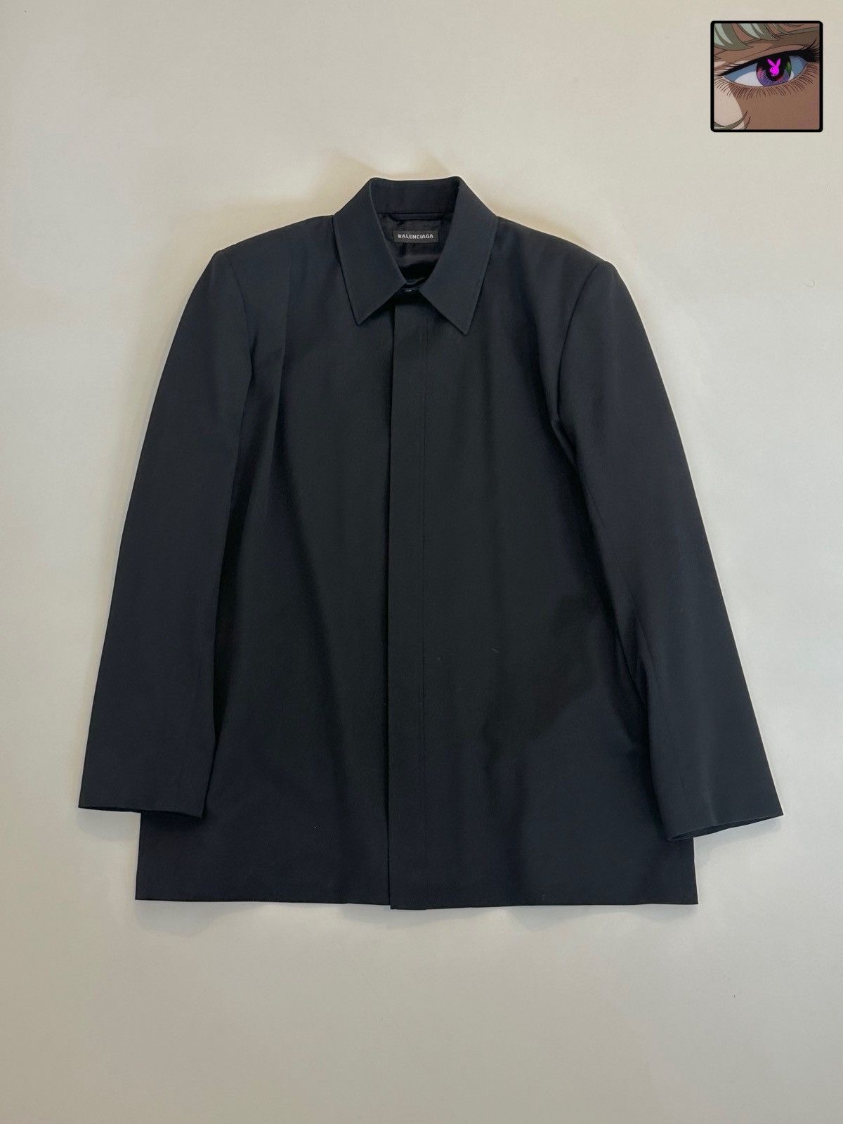 Balenciaga Balenciaga 21AW wool shirt Size 44R - 1 Thumbnail