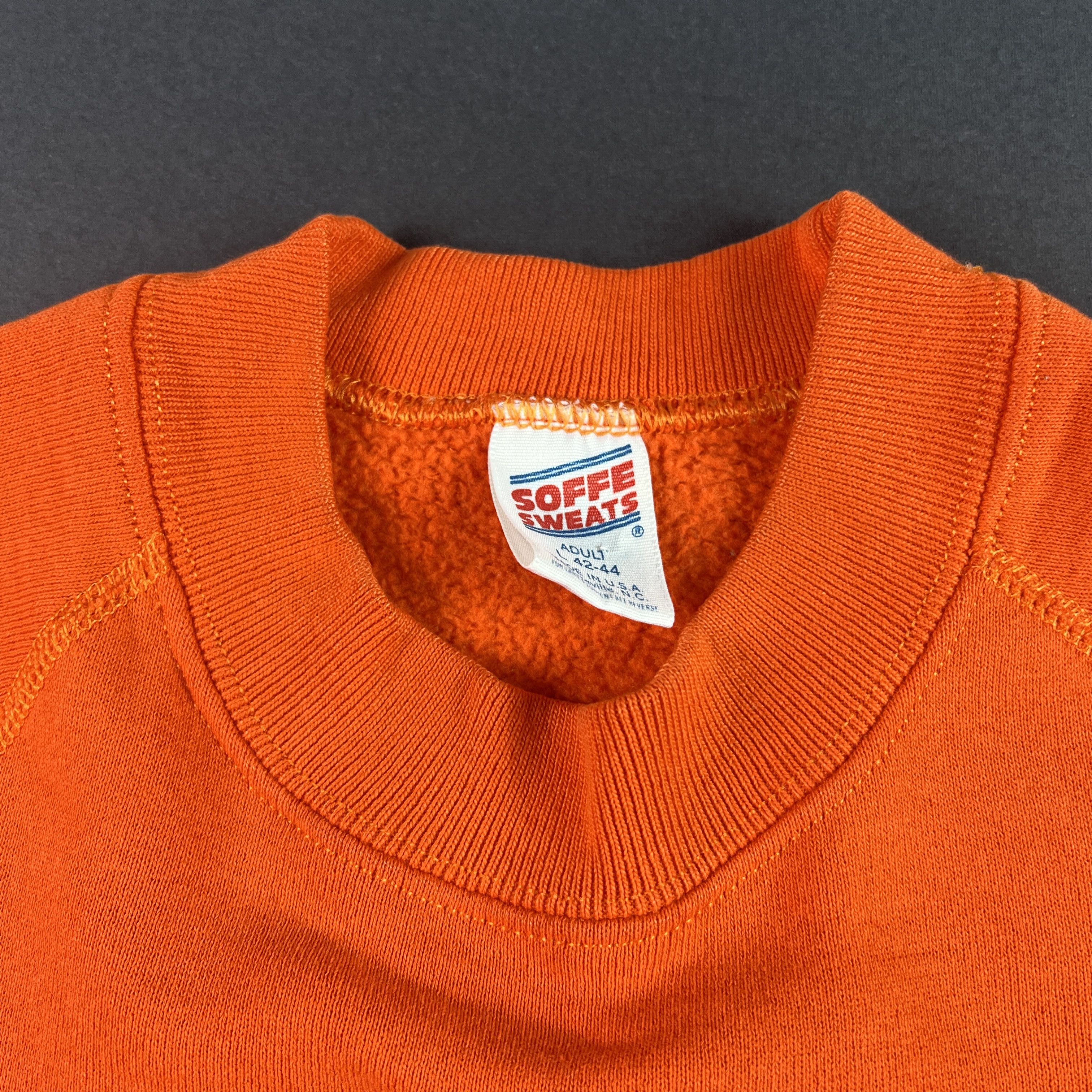 Soffe VTG 80s Miami Hurricanes Sweatshirt Orange Crewneck USA Size US M / EU 48-50 / 2 - 9 Thumbnail