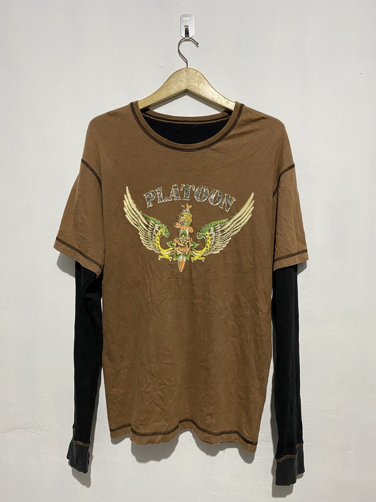 5351 POUR LES HOMMES Japanese platoon movie double layers longsleeve tshirts Size US L / EU 52-54 / 3 - 1 Thumbnail