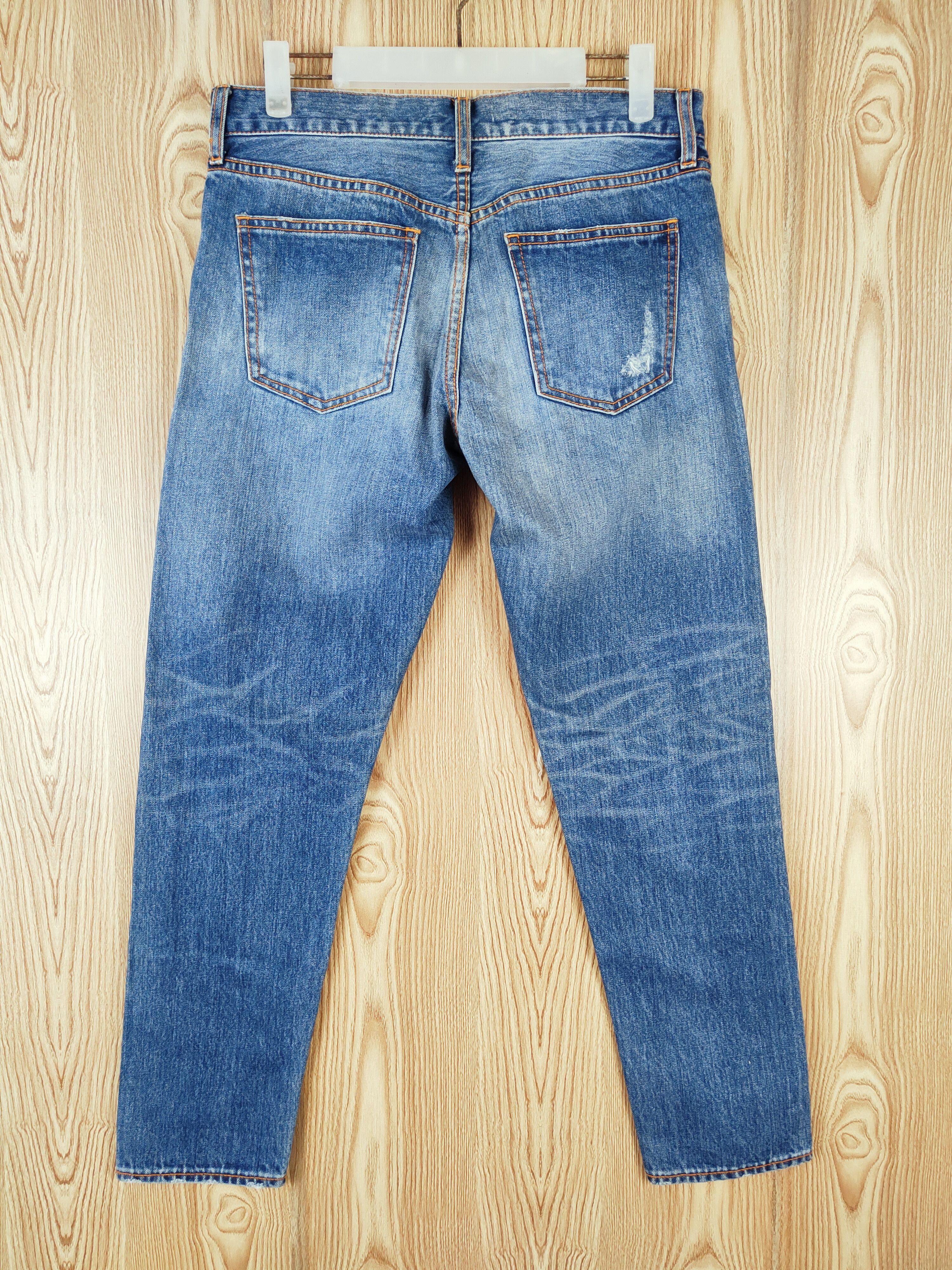 MOUSSY × Vintage Vintage 💥 Azul by Moussy Blue Distressed Ripped Jeans Size 32" / US 10 / IT 46 - 7 Thumbnail