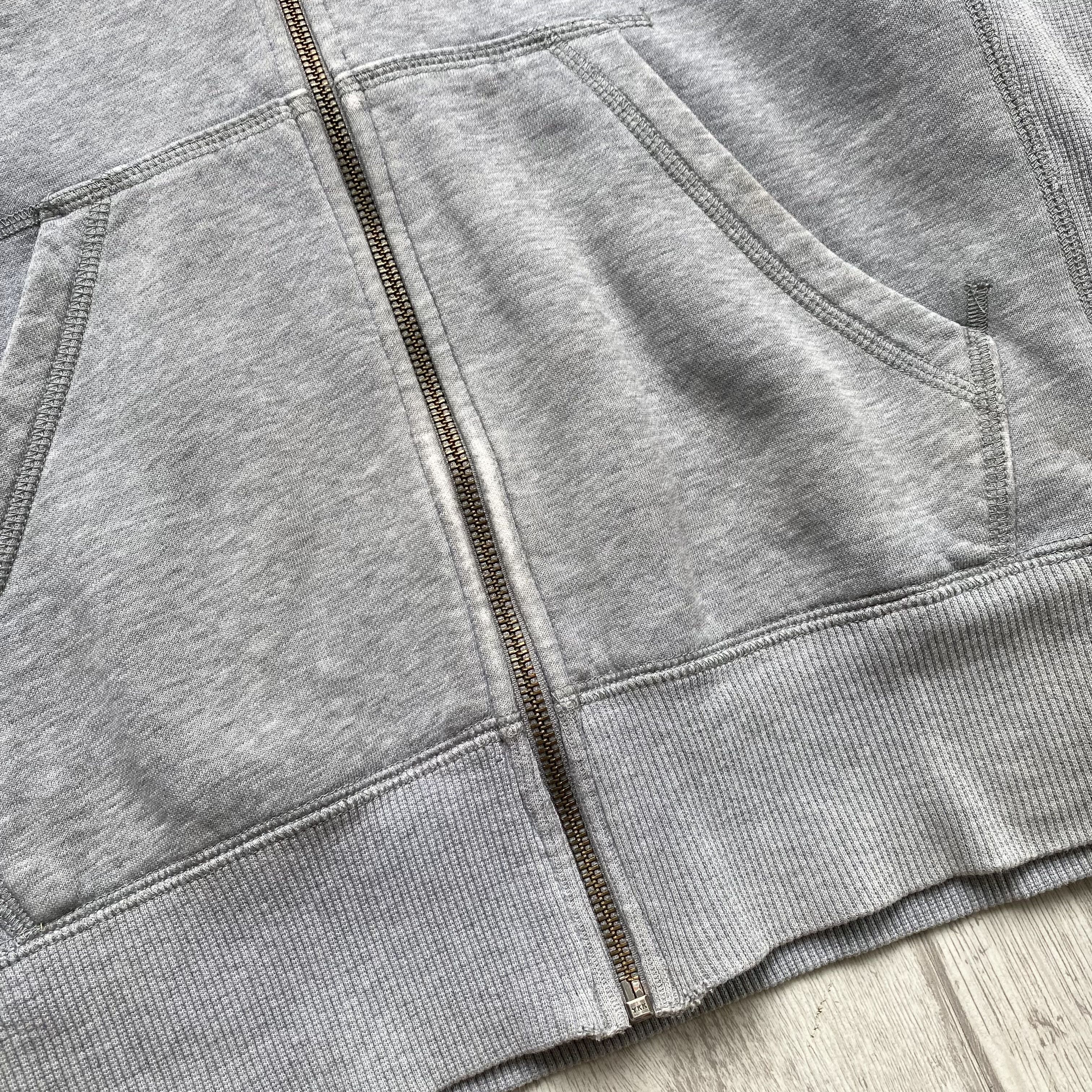 Nike 🦏 Trashed Nike Zip Hoodie Vintage mini Swoosh Worker style Size US S / EU 44-46 / 1 - 7 Thumbnail