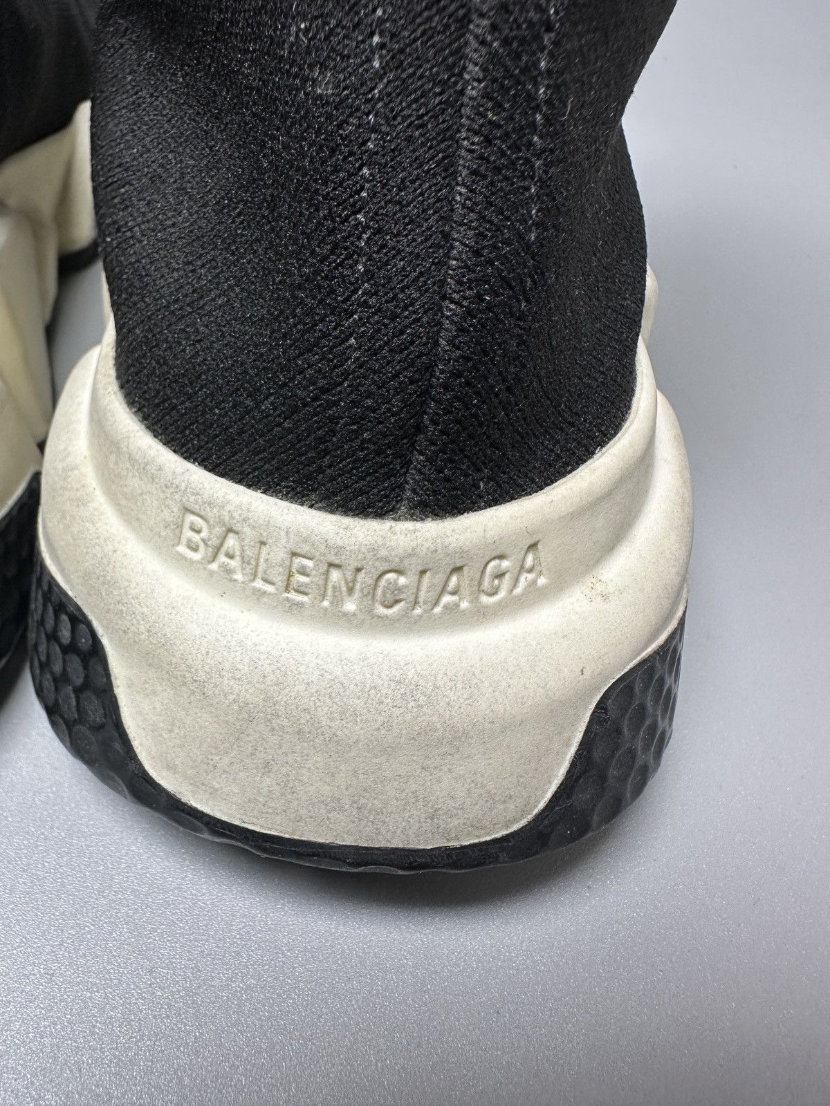 Balenciaga Balenciaga Black Knit Fabric Speed Trainer Size US 6 / EU 39 - 5 Thumbnail