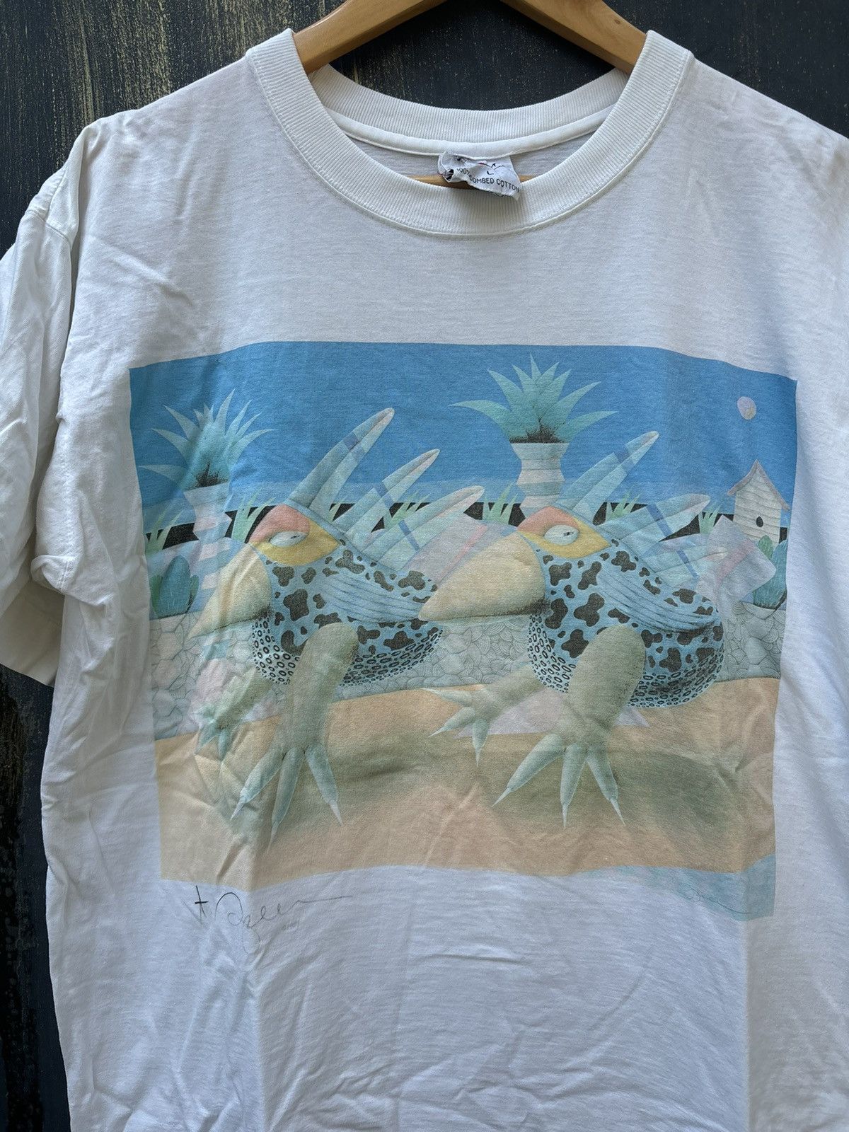 Vintage RARE! Vintage 90’s Art Museum Animal Parody Size US L / EU 52-54 / 3 - 3 Thumbnail