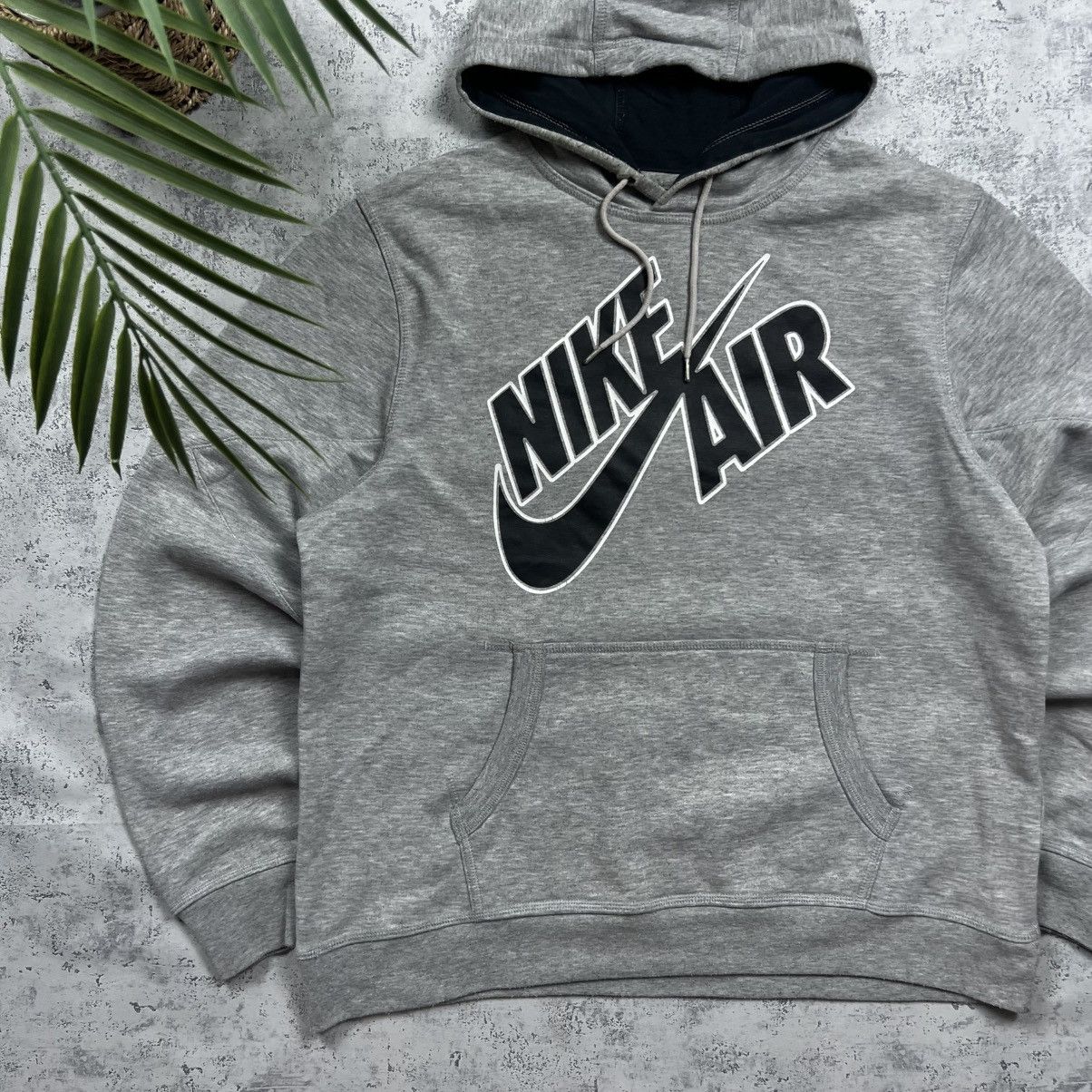 Nike 00s NIKE AIR BIG LOGO VINTAGE OVERSIZED PULLOVER HOODIE Size US L / EU 52-54 / 3 - 2 Thumbnail