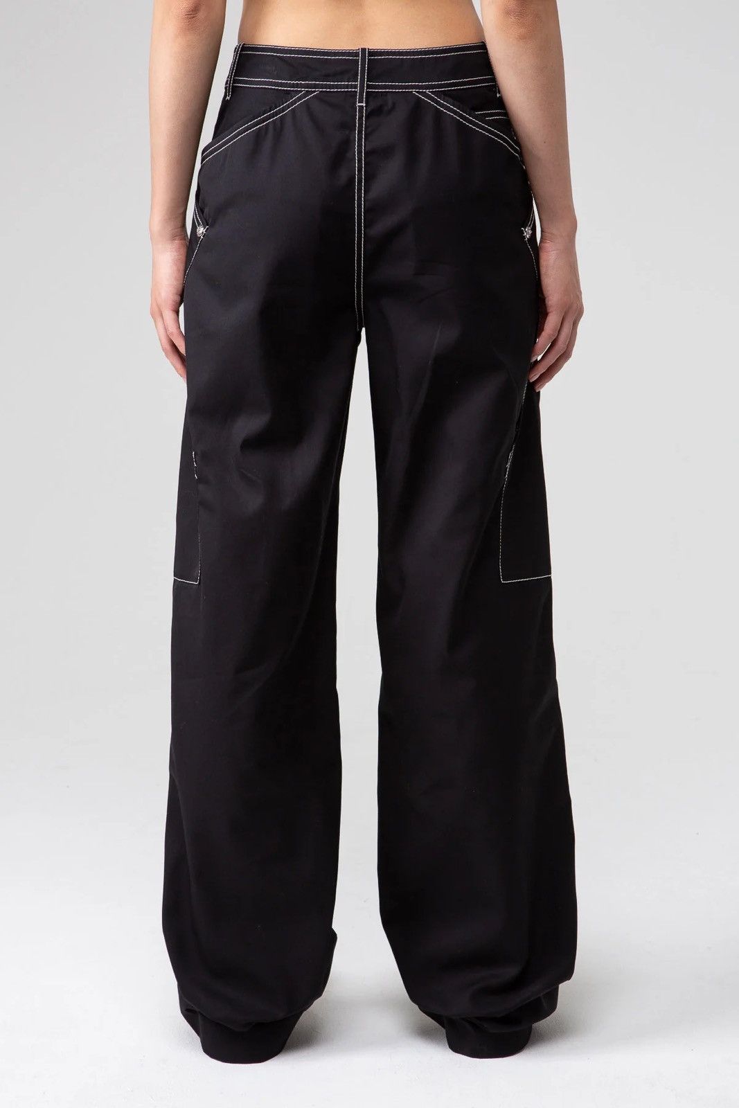 Kiko Kostadinov 2023 Runway Black Bran Carpenter Trouser Size 26" / US 2 / IT 38 - 3 Thumbnail