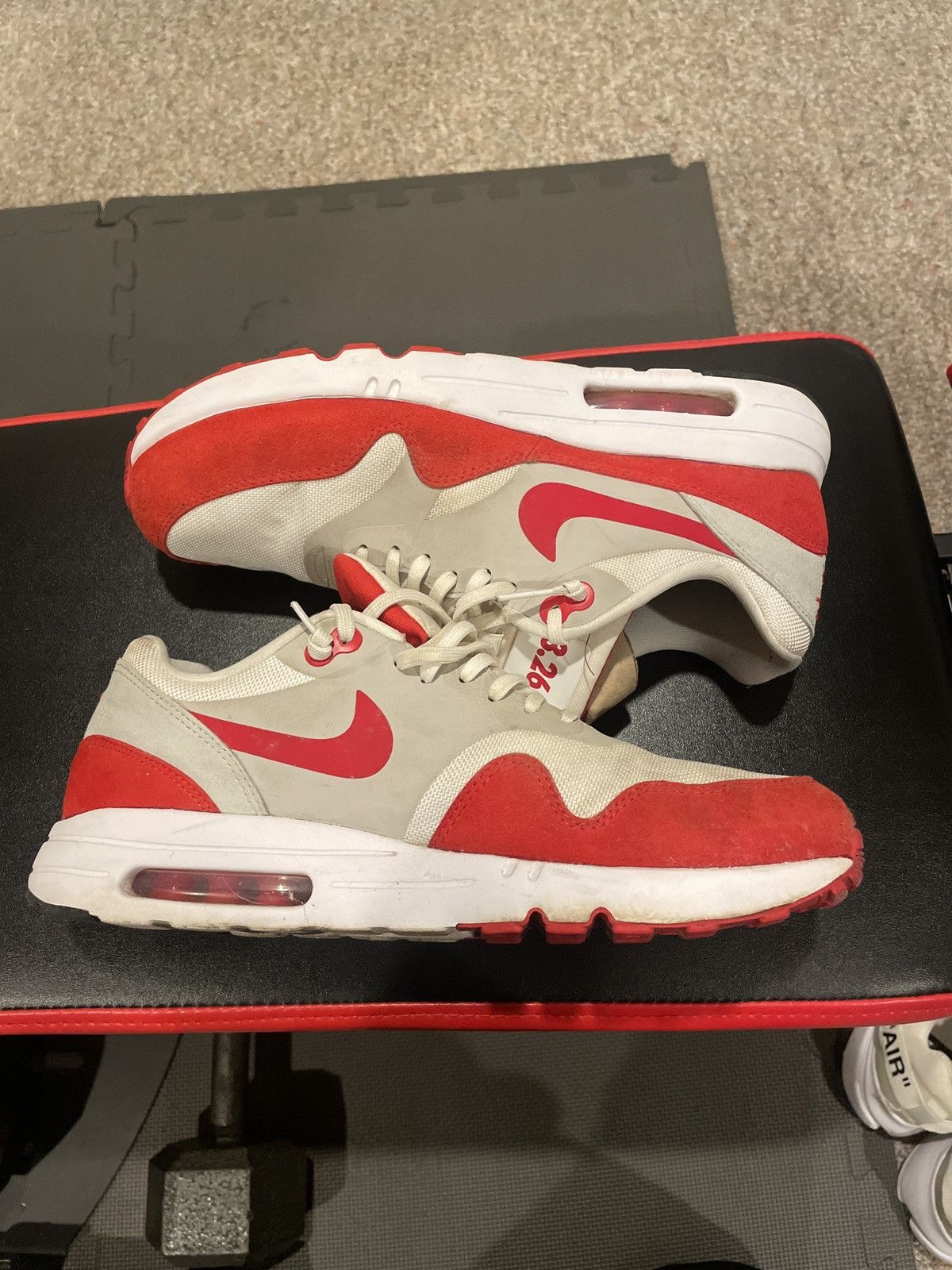 Nike Nike Air Max One “White and University Red” Size US 10 / EU 43 - 4 Thumbnail