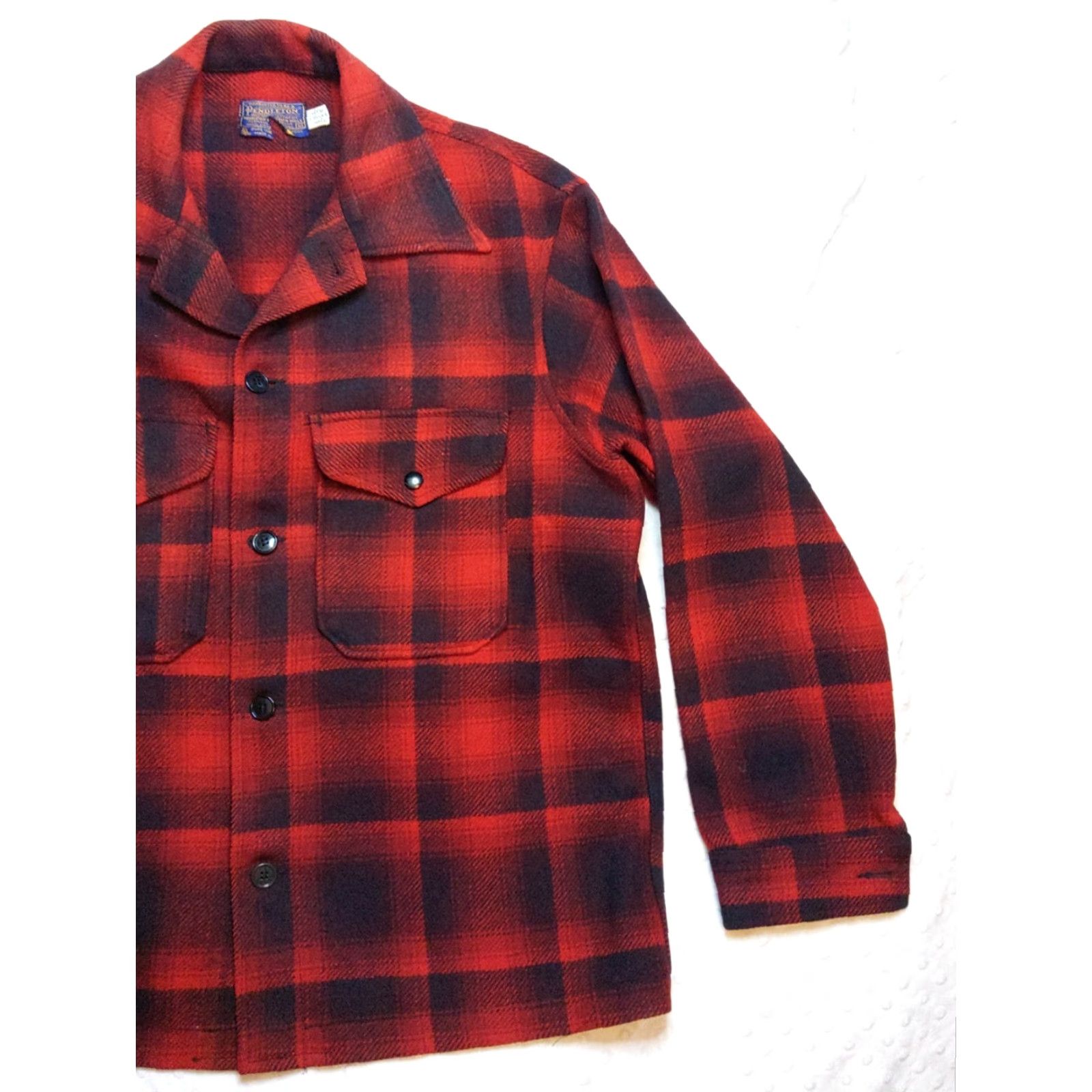 Pendleton VINTAGE Pendleton Jacket Mackinaw Cruiser Wool Red Buffalo Plaid M Medium USA Mens, Plaid, Casual, Workwear, Outdoor, Hiking, Hunting, Walking Size US M / EU 48-50 / 2 - 2 Thumbnail