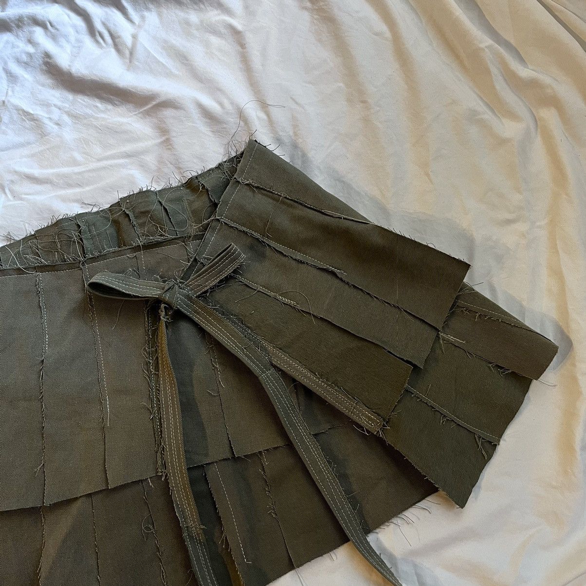 Other Green khaki pleated mini skirt Size 32" / US 10 / IT 46 - 3 Thumbnail