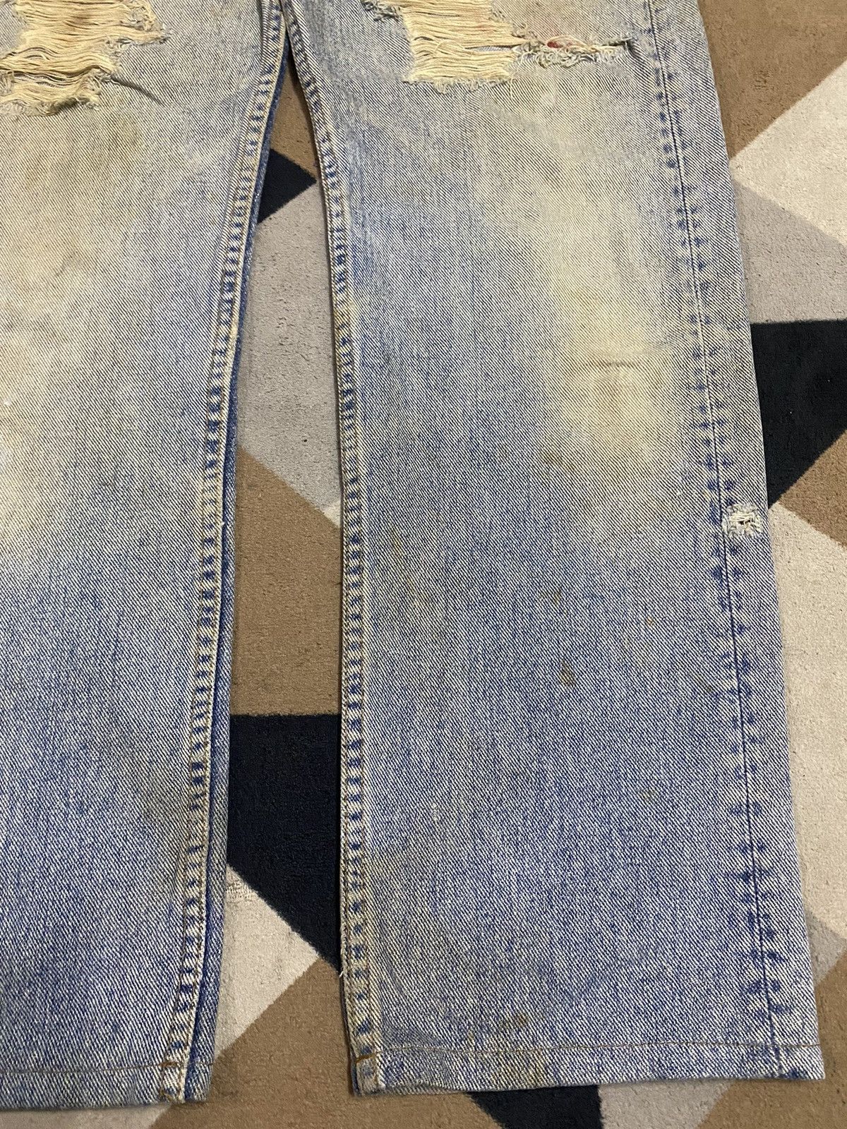 Levi's Vintage Clothing Vintage Levis505 90’s Mud Wash Grunge Distressed Loose Jeans Size US 32 / EU 48 - 6 Thumbnail