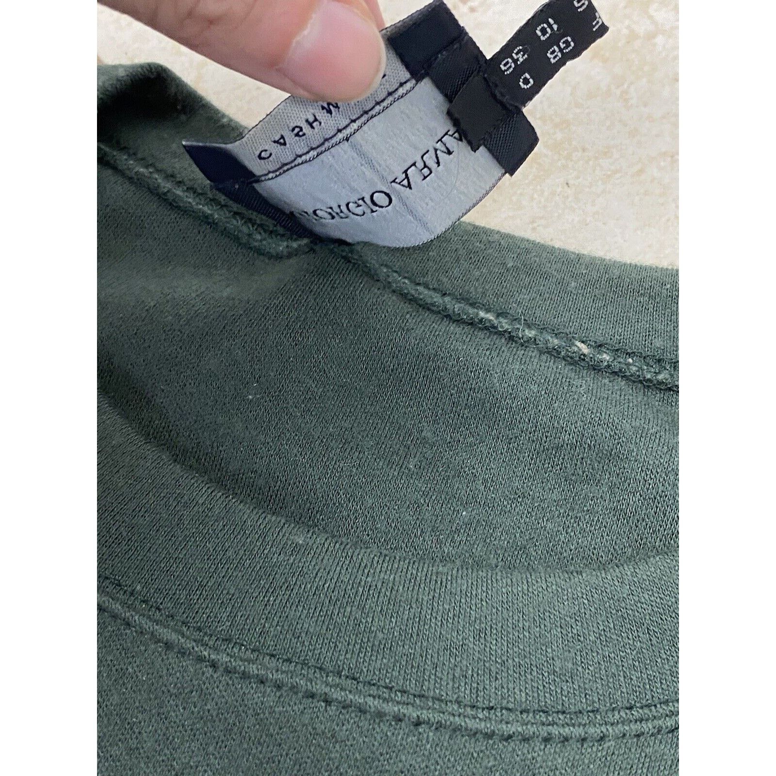 Giorgio Armani Giorgio Armani Cashmere Shirt Green Classico Crew Neck Top 6 Size M / US 6-8 / IT 42-44 - 6 Thumbnail