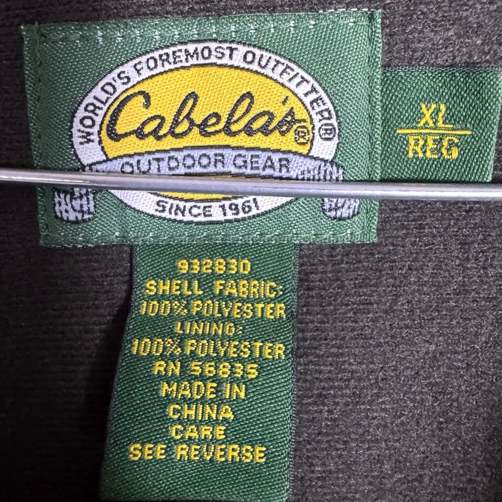 Vintage VINTAGE Cabelas Wind Shear Jacket Mens XL Hunt 1/2 Zip Berber Seclusion 3D Camouflage Size US XL / EU 56 / 4 - 5 Thumbnail